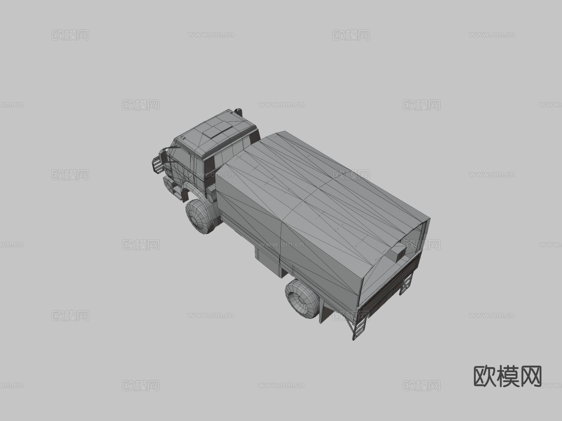 汽车 大卡车 运输车3d模型