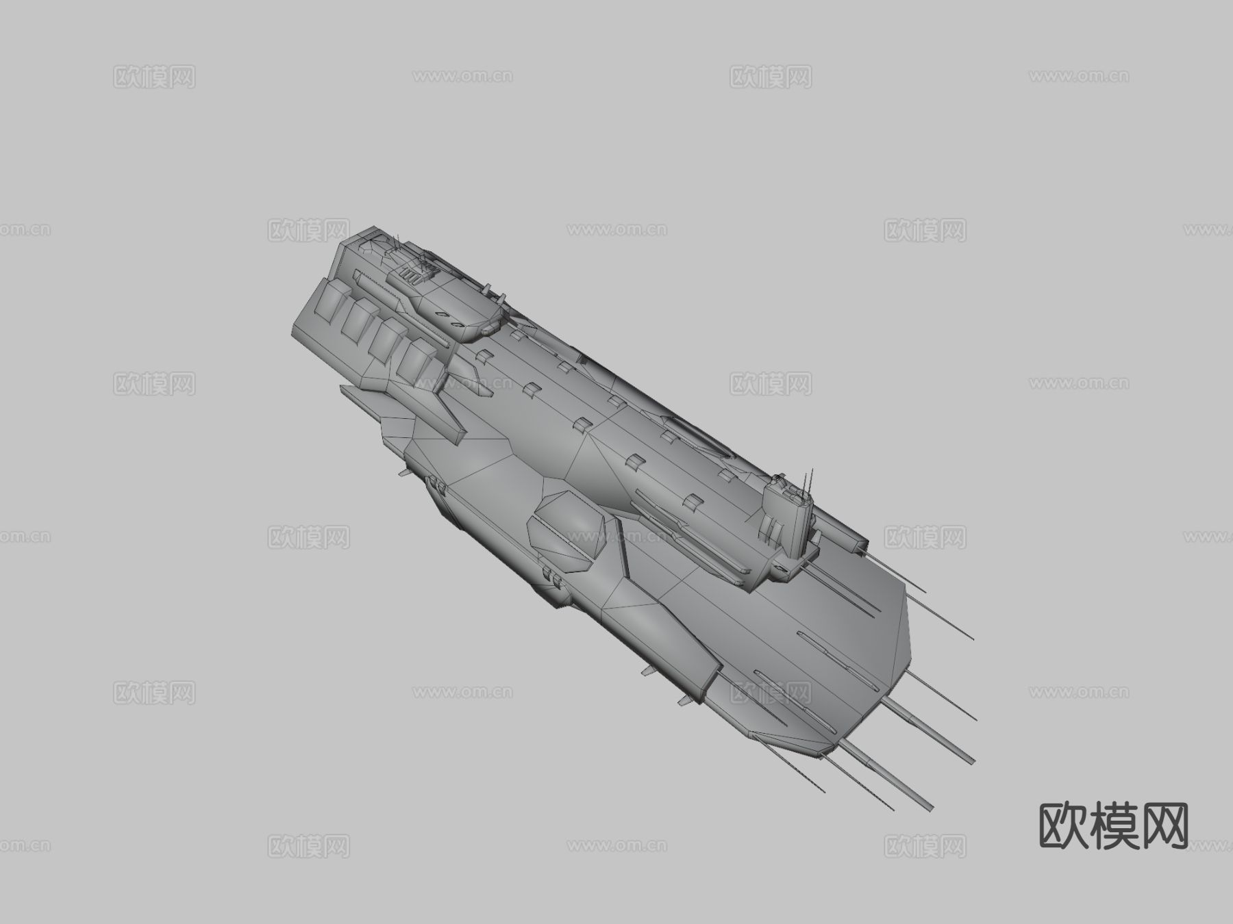 海龟级海盗站 宇宙战舰3d模型