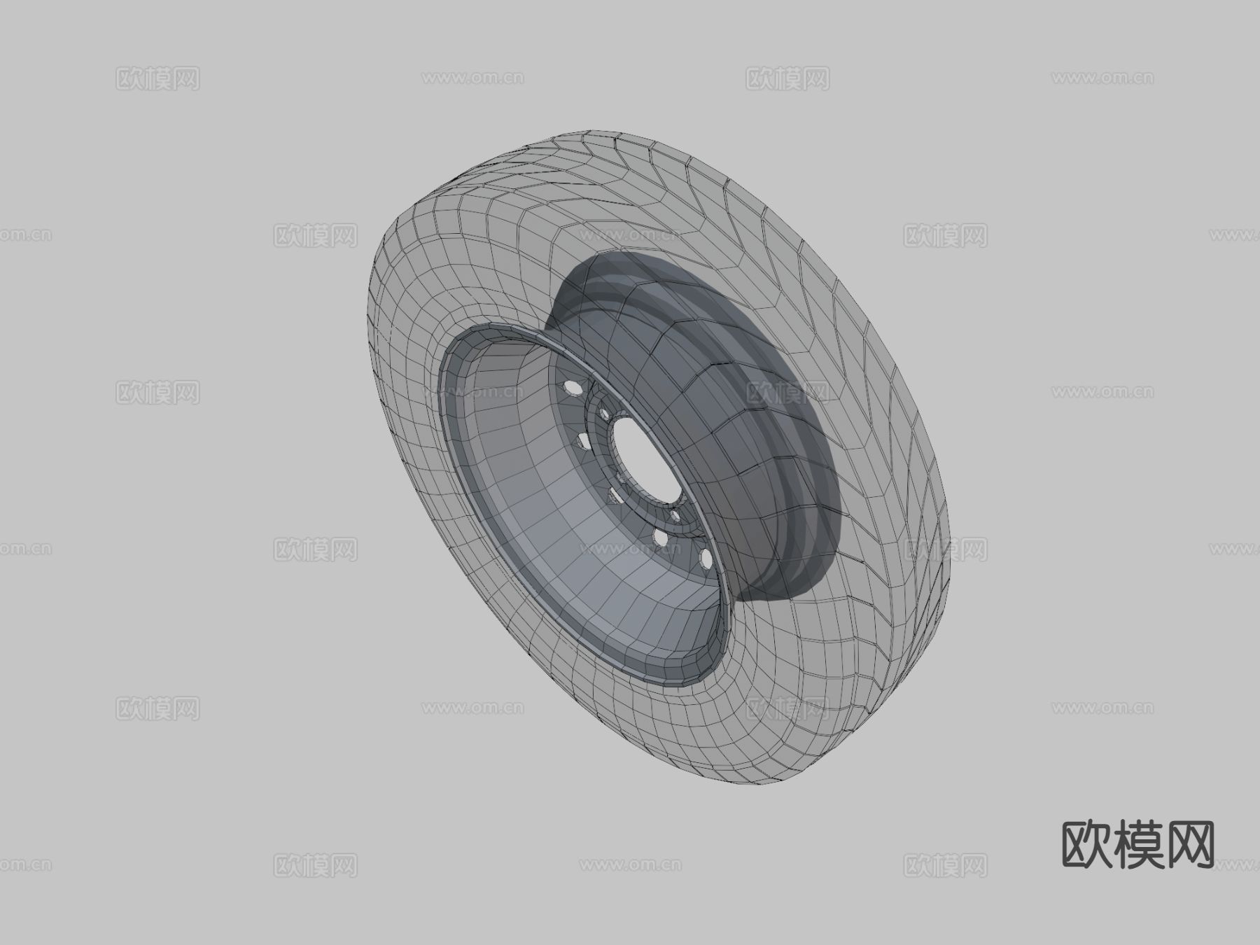 车轮 轮胎 轮毂3d模型