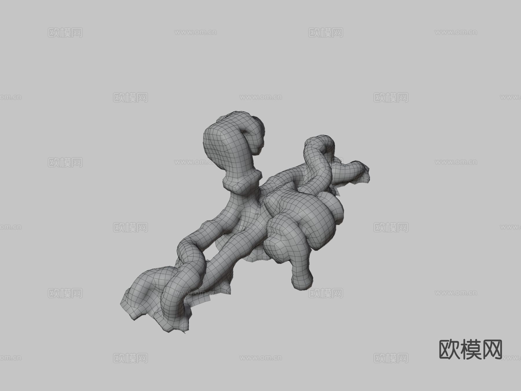 发动机部件 排气管3d模型