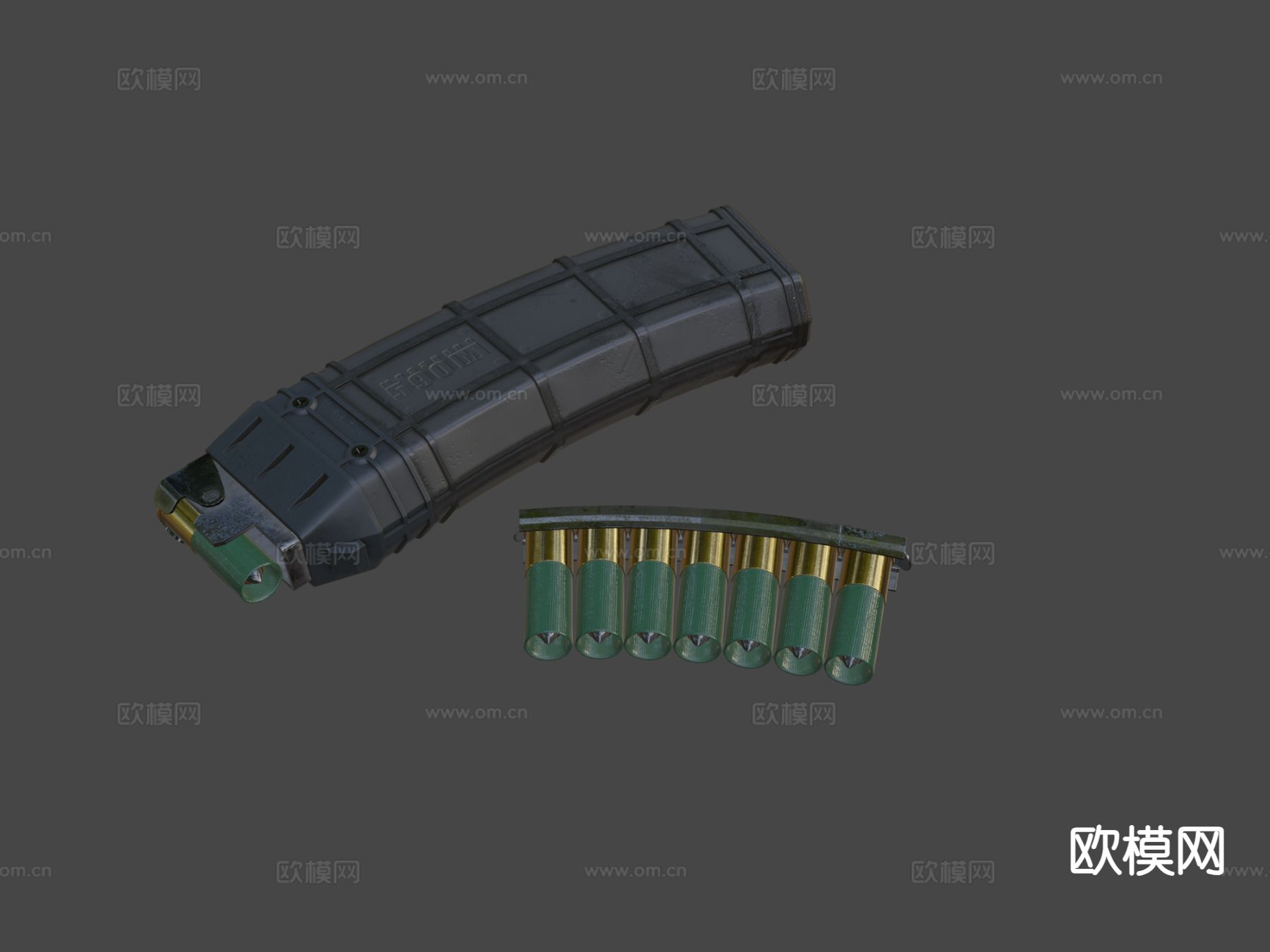 霰弹枪弹匣3d模型