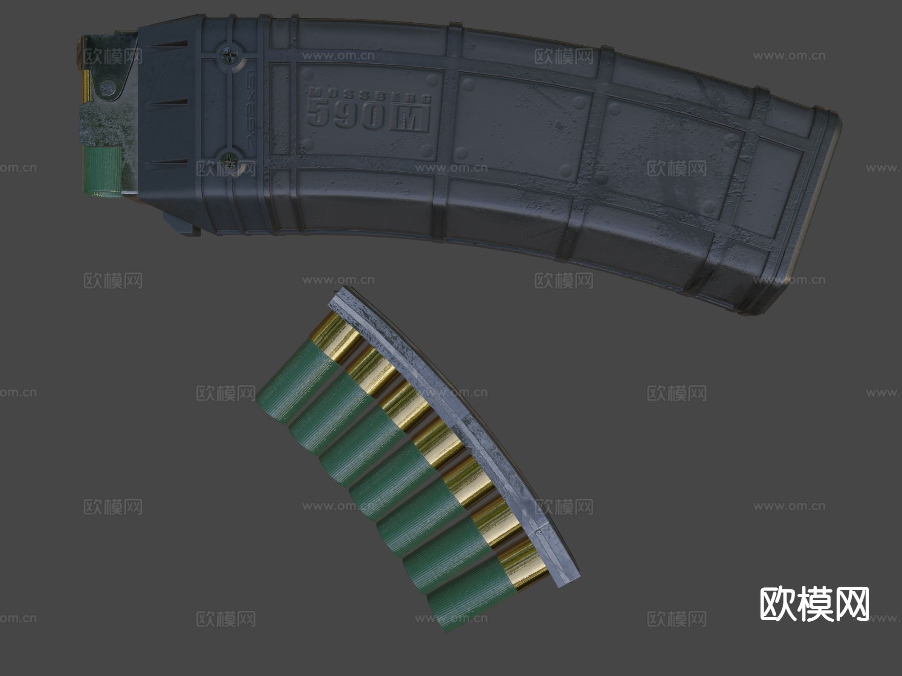 霰弹枪弹匣3d模型