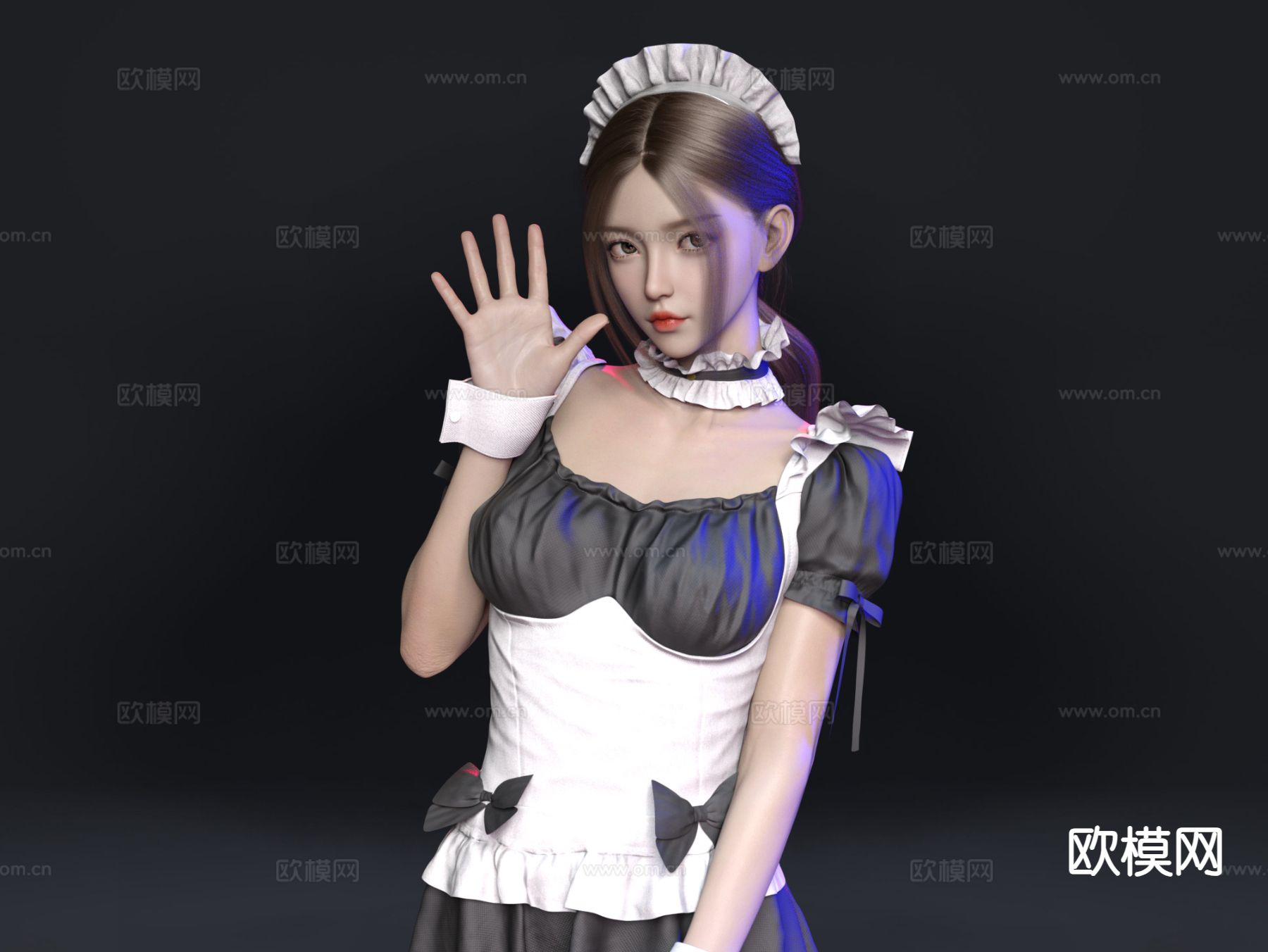 Cosplayer人物 美女3d模型