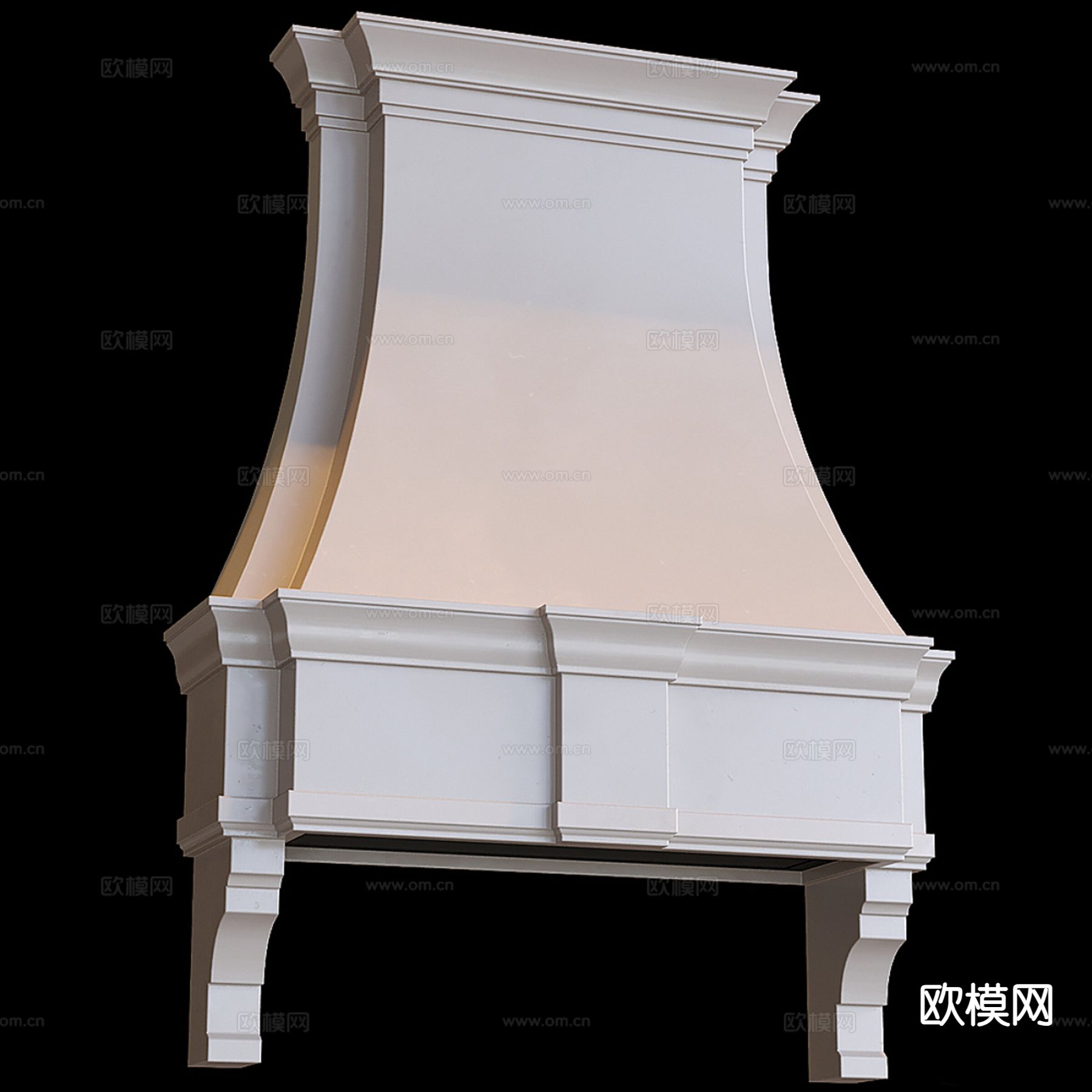 简欧油烟机3d模型下载