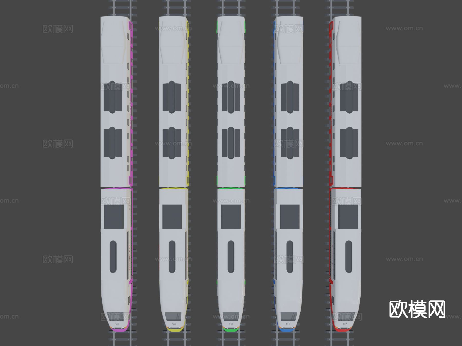 火车 动车 高铁3d模型