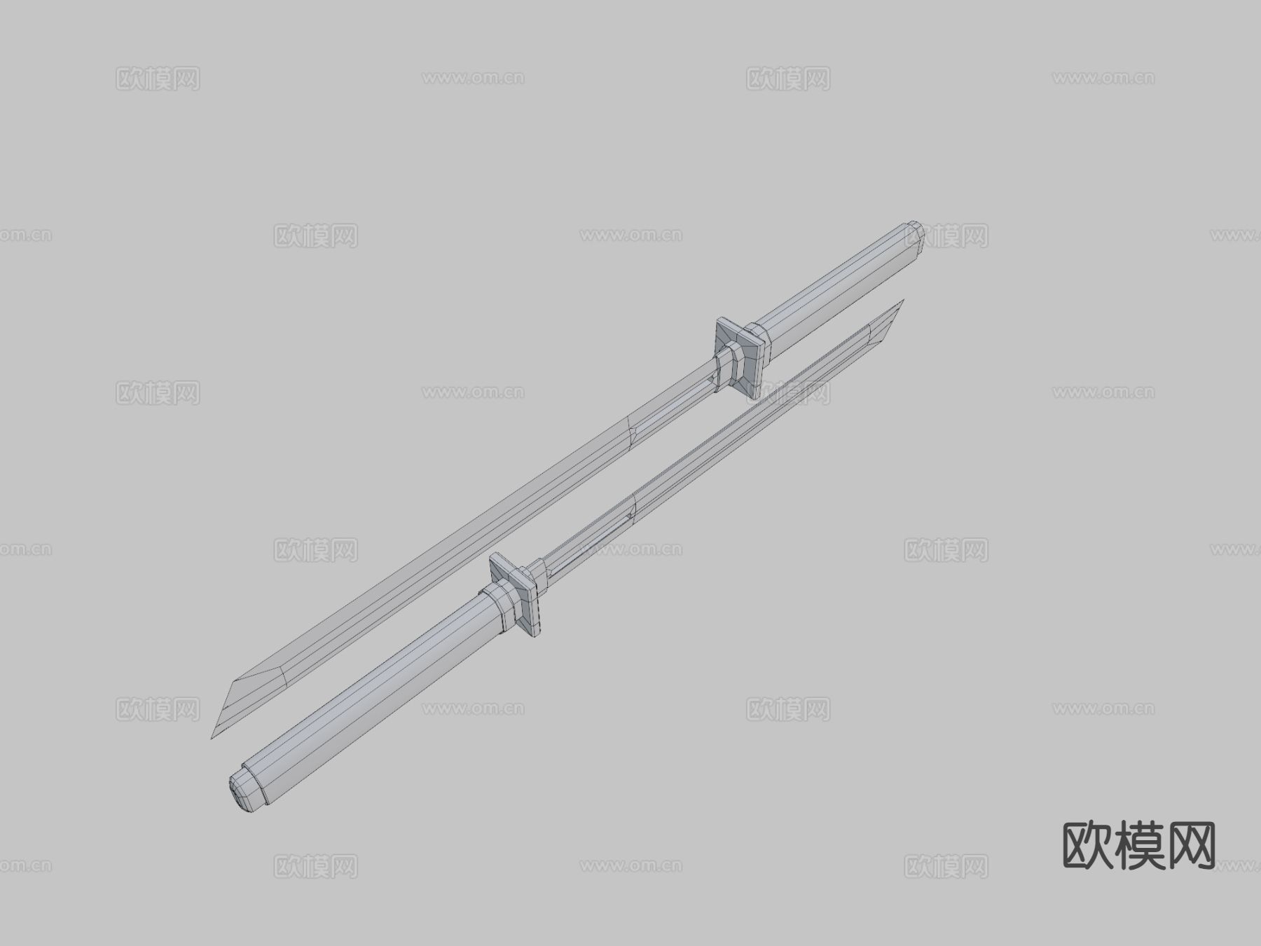 忍者刀3d模型