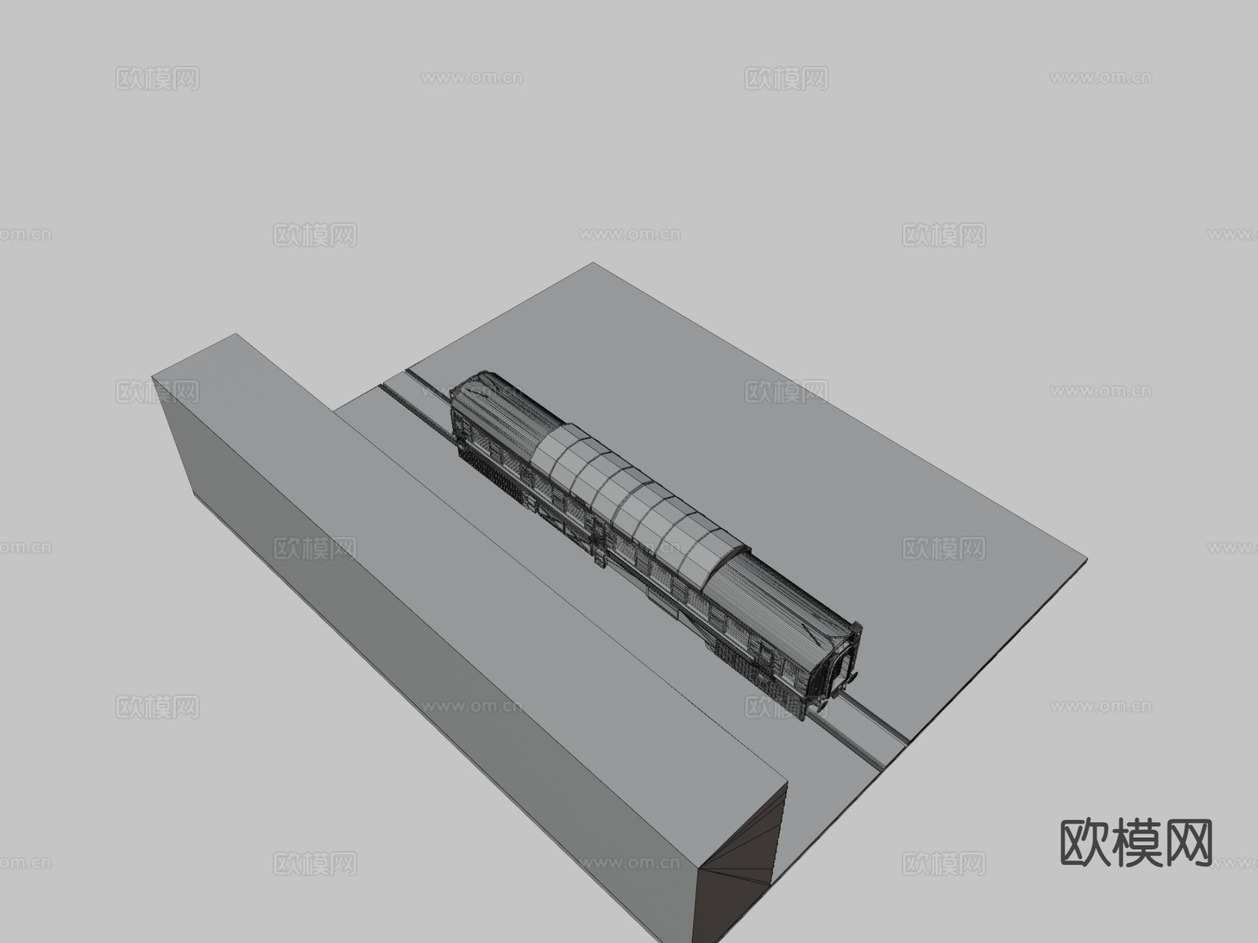 苏联装甲列车 车厢3d模型