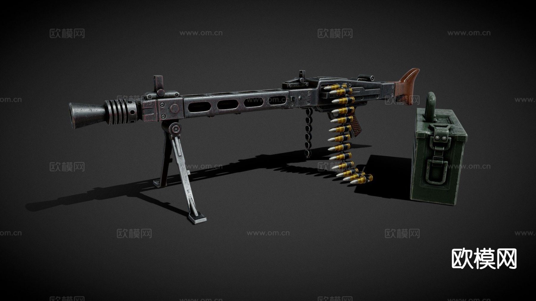 Mg42机枪 枪支 枪械 武器3d模型