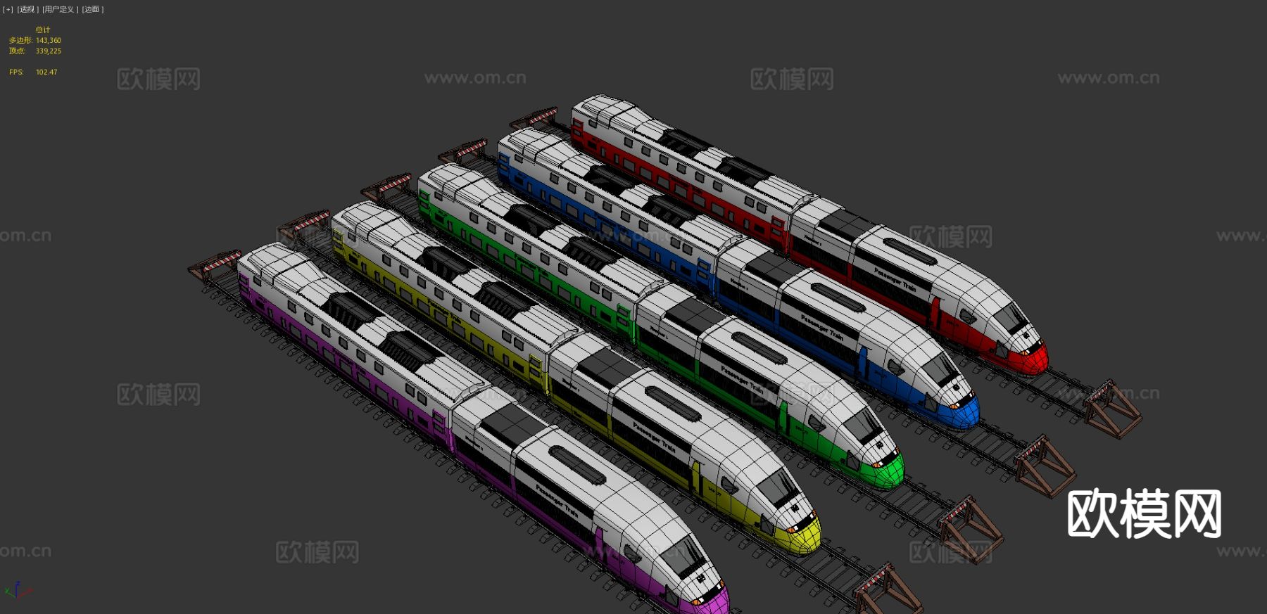 火车 动车 高铁3d模型