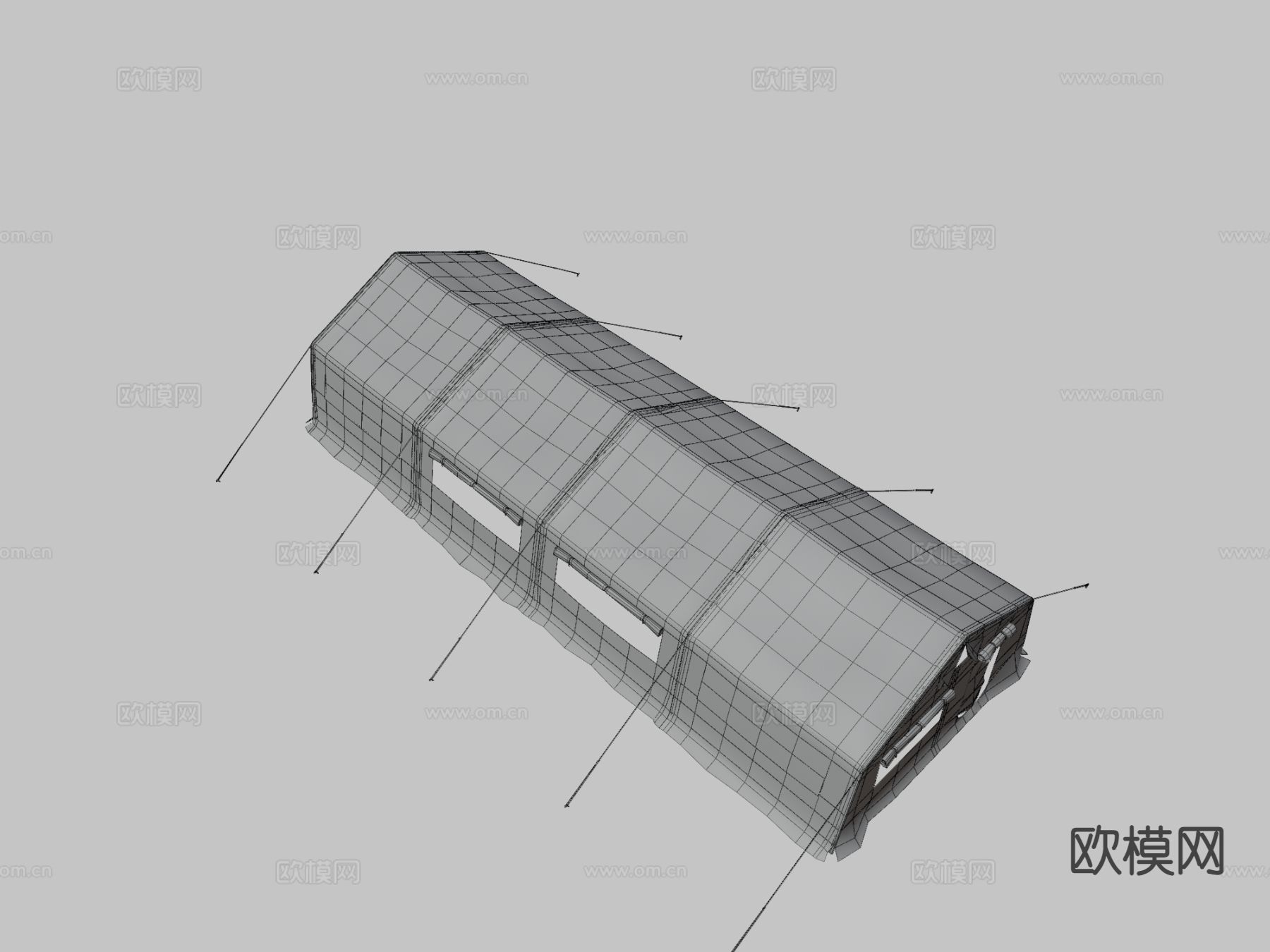 户外帐篷 军用帐篷3d模型