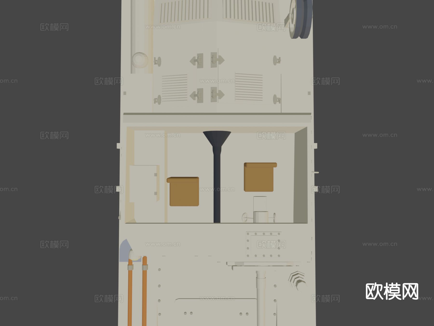 卡通坦克3d模型