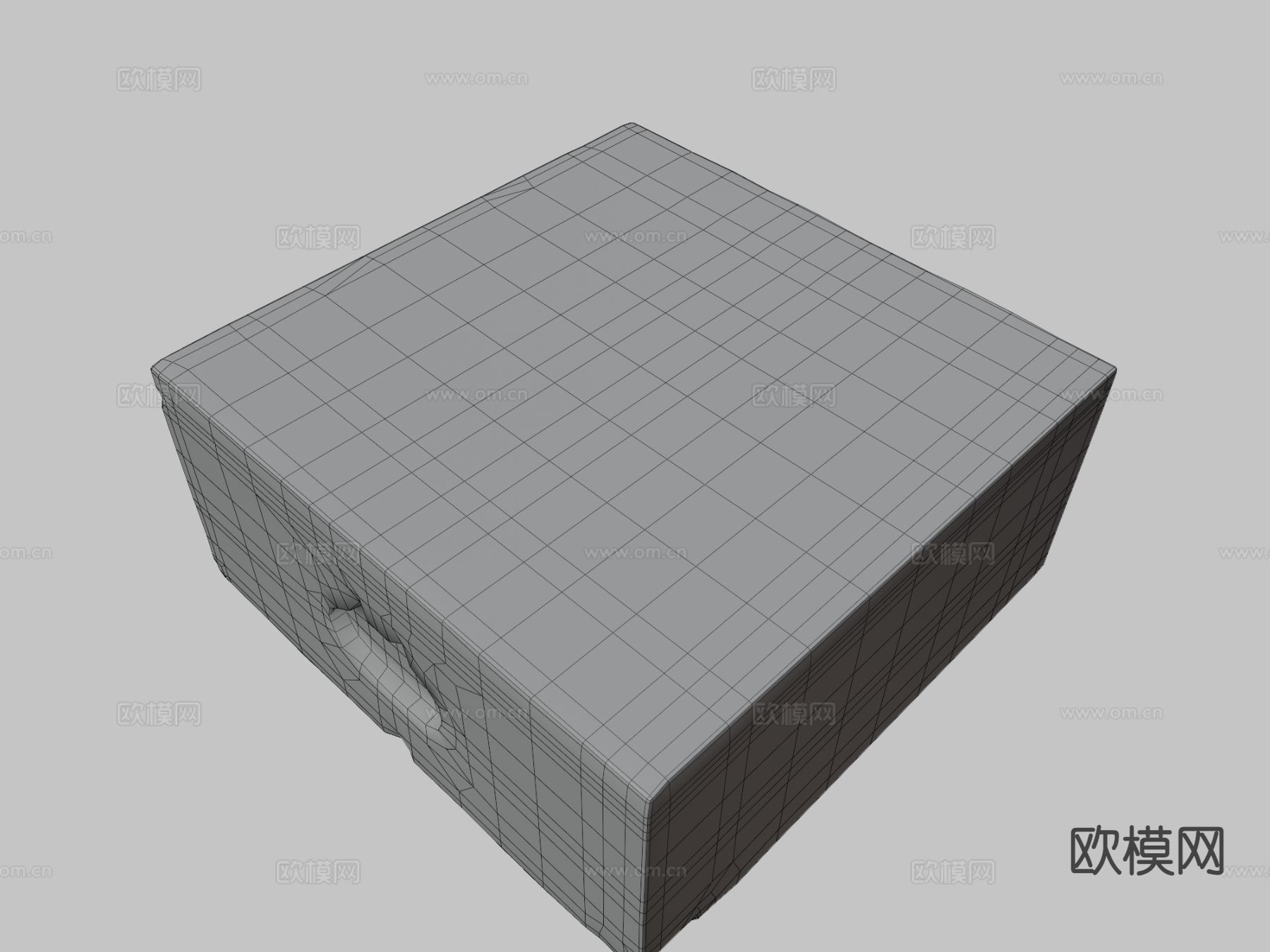 德国木制弹药箱3d模型