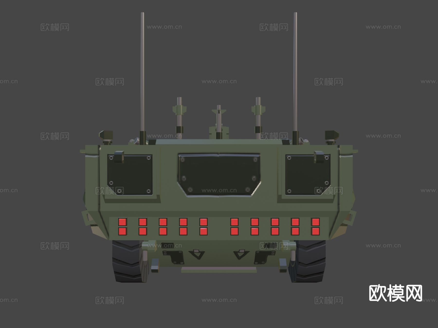 装甲车 坦克3d模型