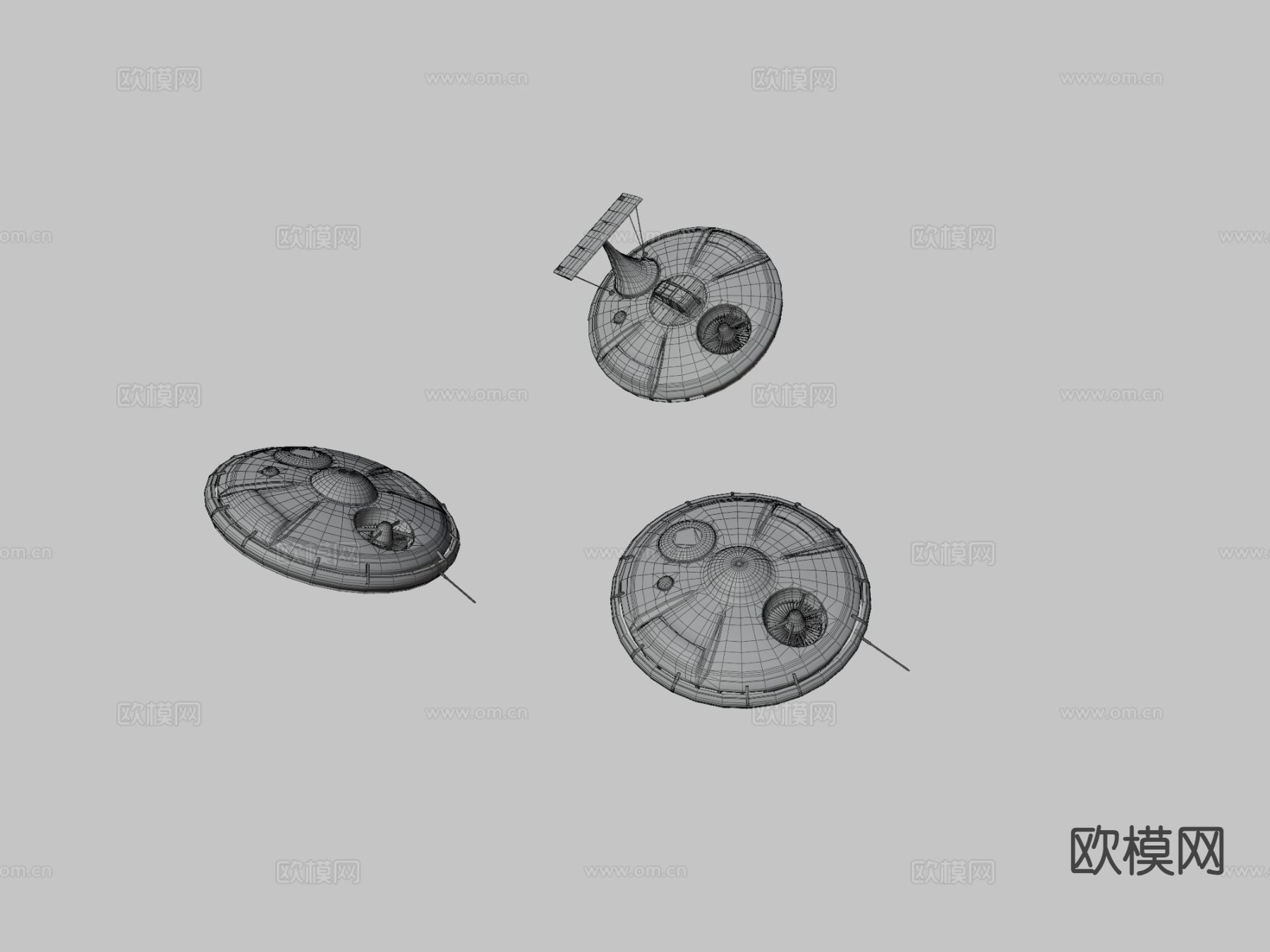 UFO飞碟 航空机 战斗机3d模型