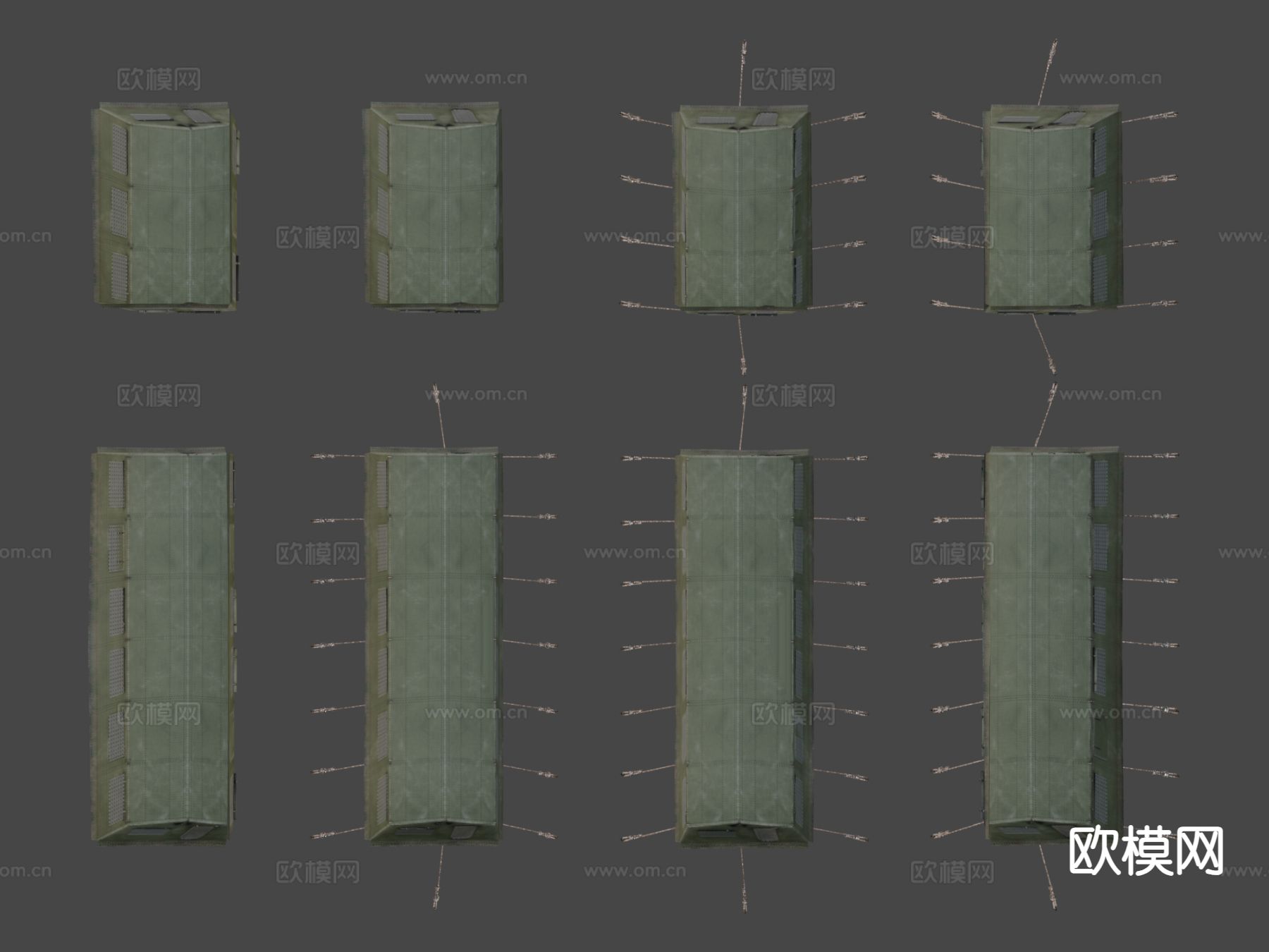 军用帐篷3d模型