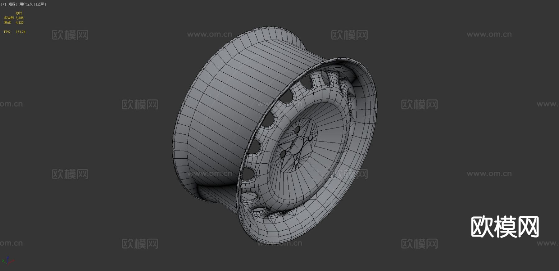 现代轮毂3d模型