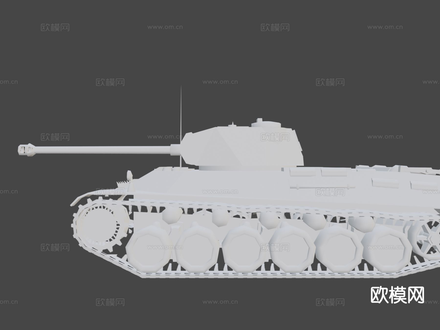 M43塔斯重坦 坦克3d模型