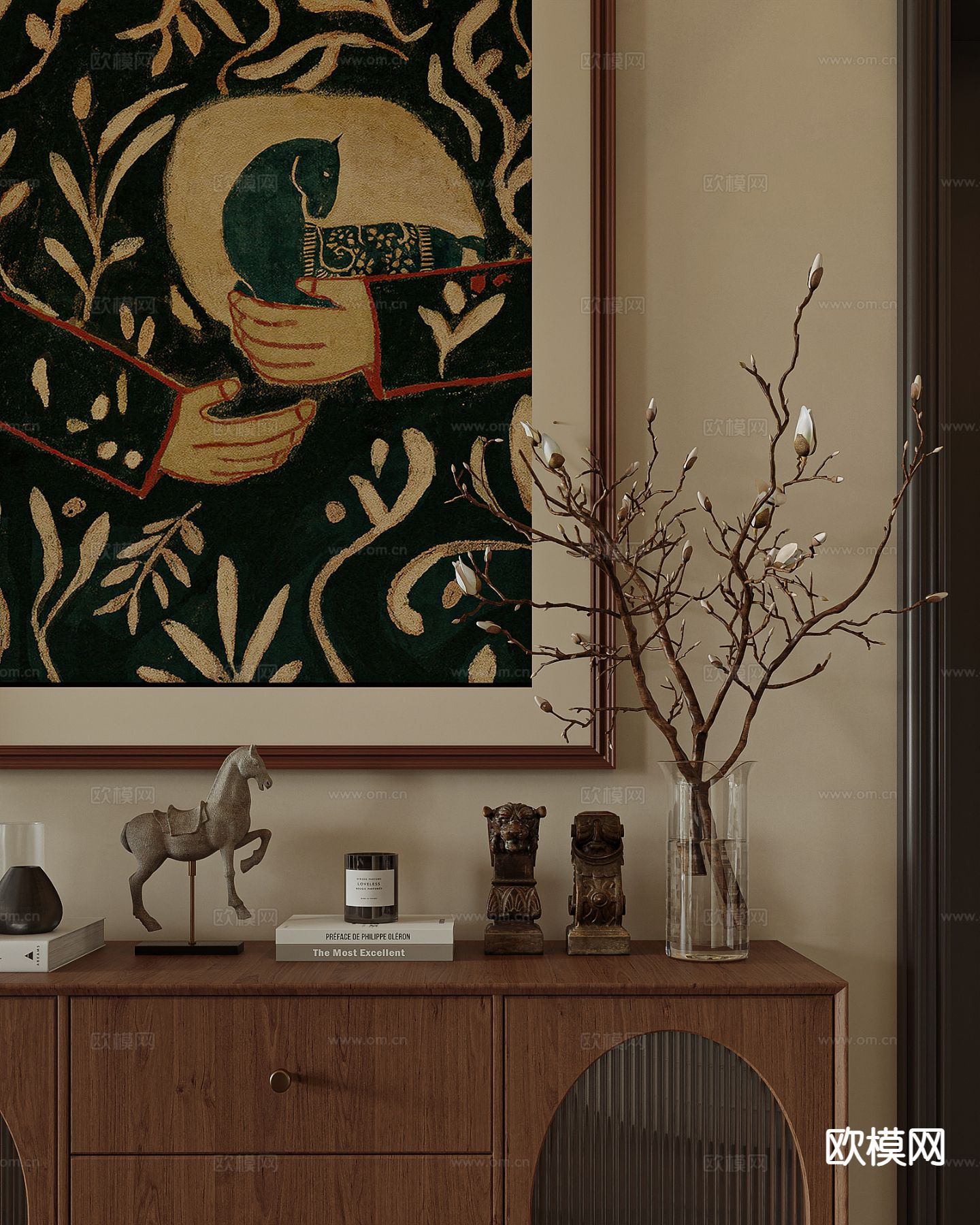 法式客餐厅su模型下载（渲染图7）