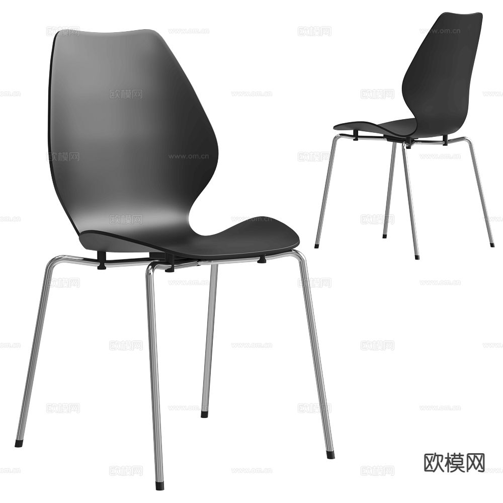 Fora Form 现代椅子 餐椅3d模型