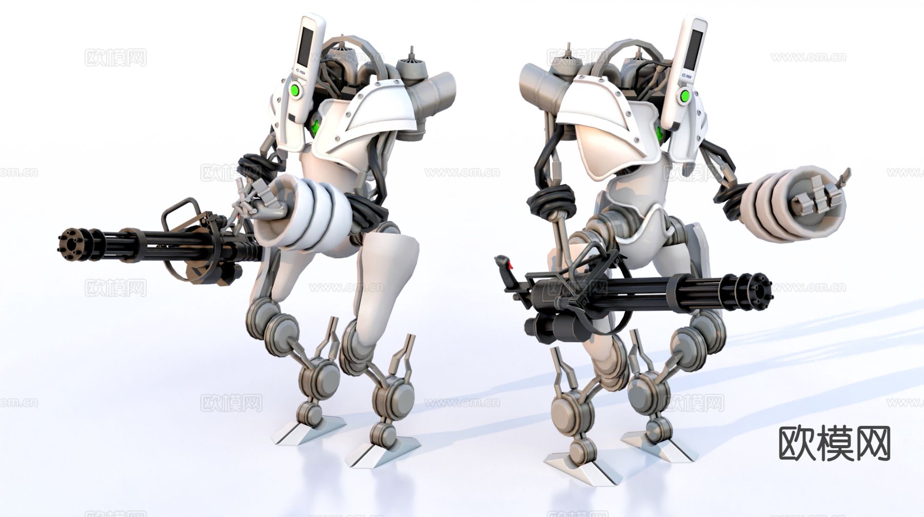 机器人手办 智能机器人su模型下载（渲染图2）