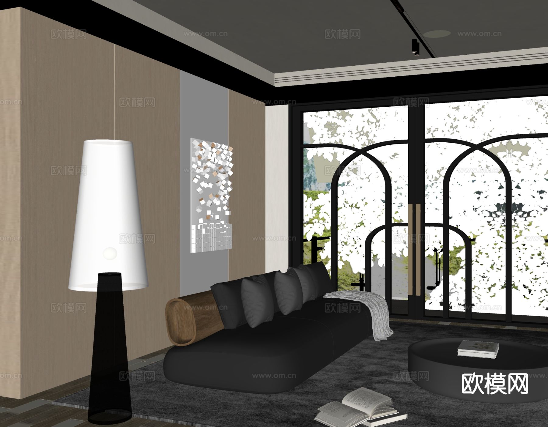 多人沙发 软体沙发su模型下载（渲染图1）