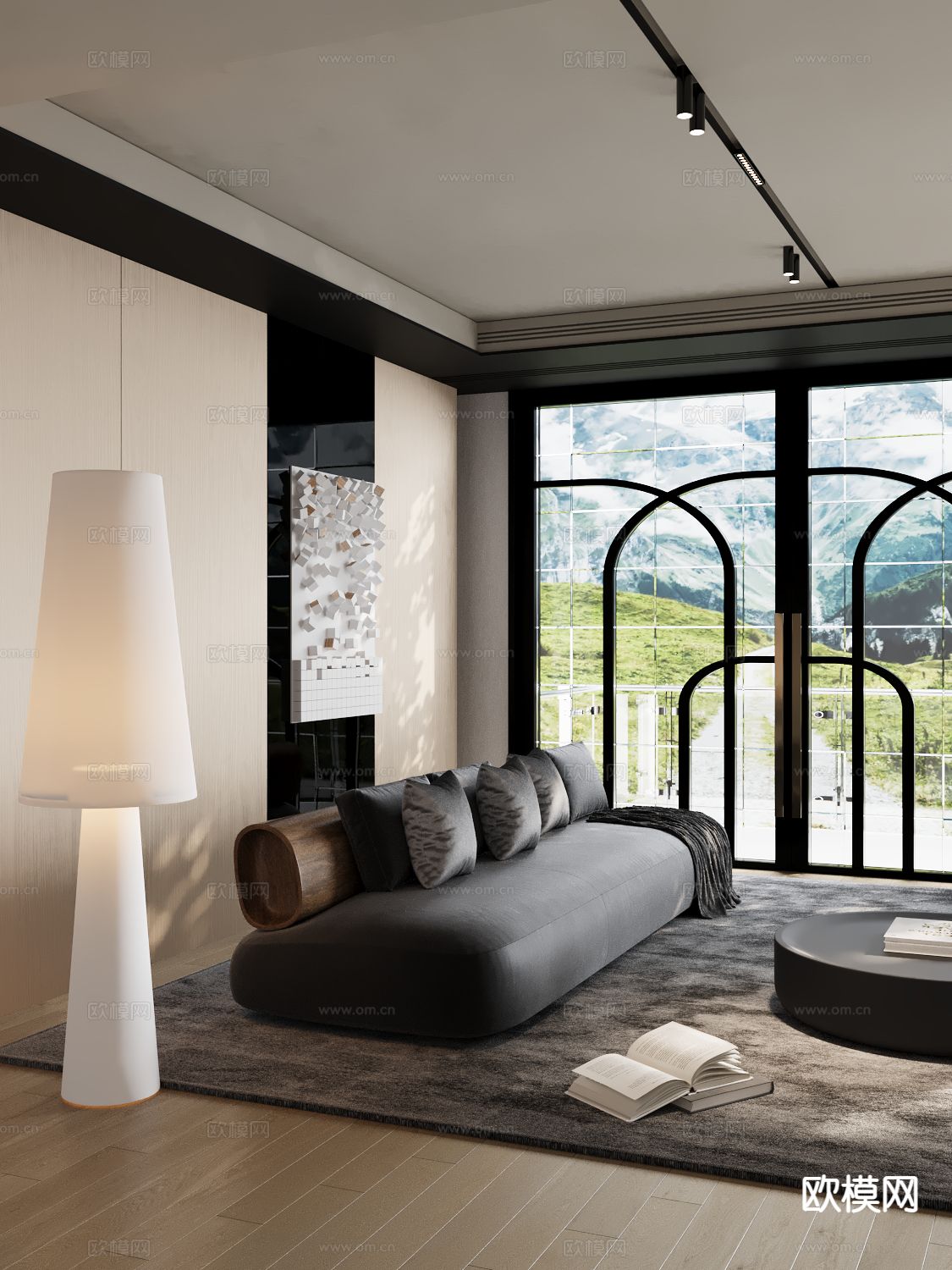 多人沙发 软体沙发su模型下载（渲染图2）