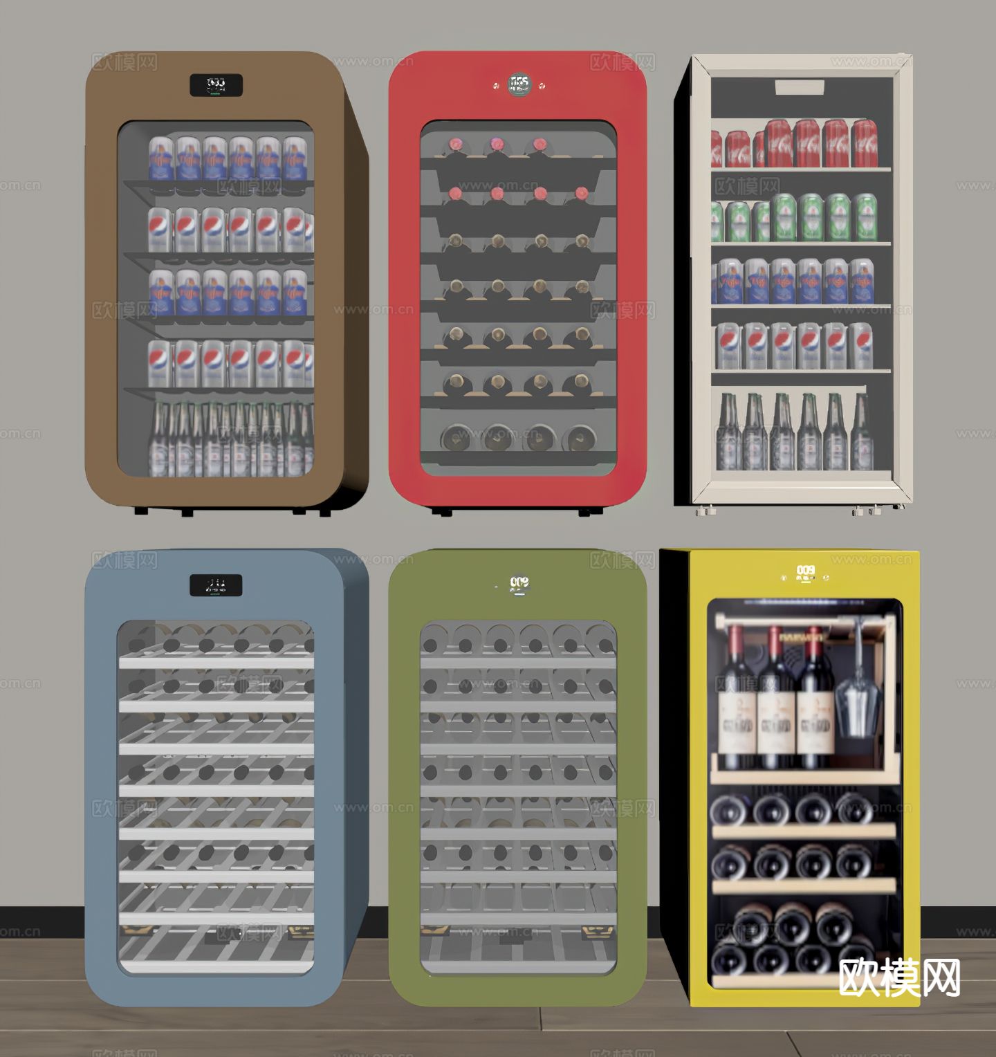小冰箱 迷你冰箱su模型下载（渲染图1）