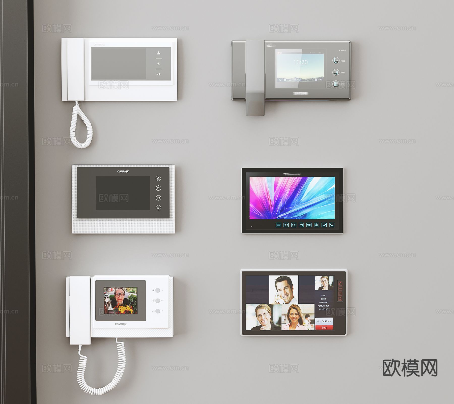 可视电话 显示屏 监控器su模型下载（渲染图2）