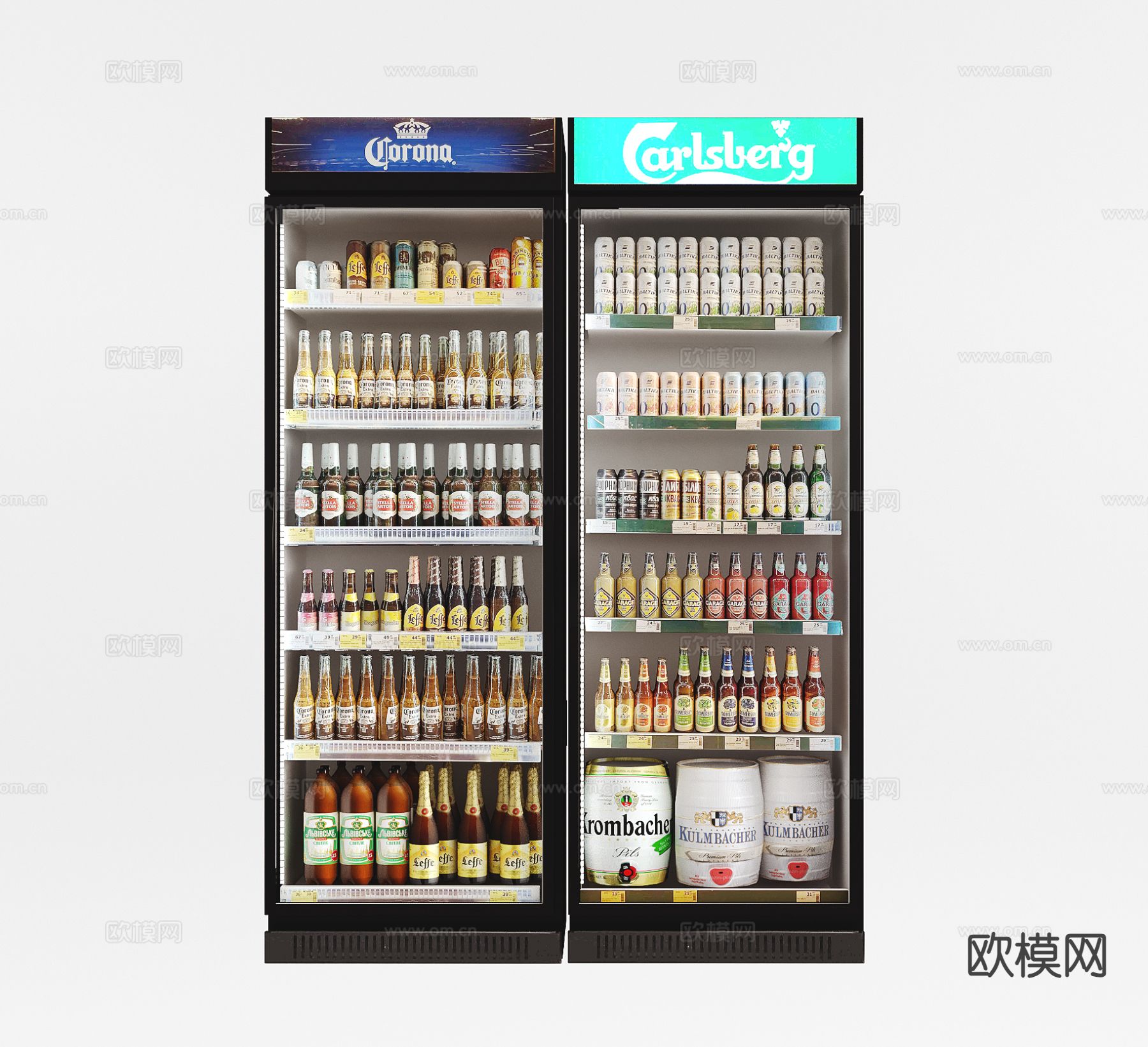 冰柜 饮料柜 冷藏柜 保鲜柜su模型下载（渲染图2）