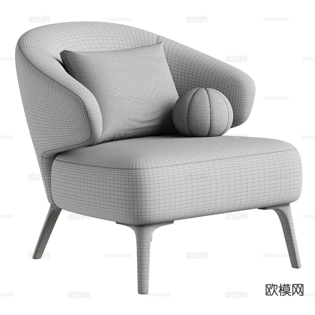 Minotti 椅子 休闲椅3d模型