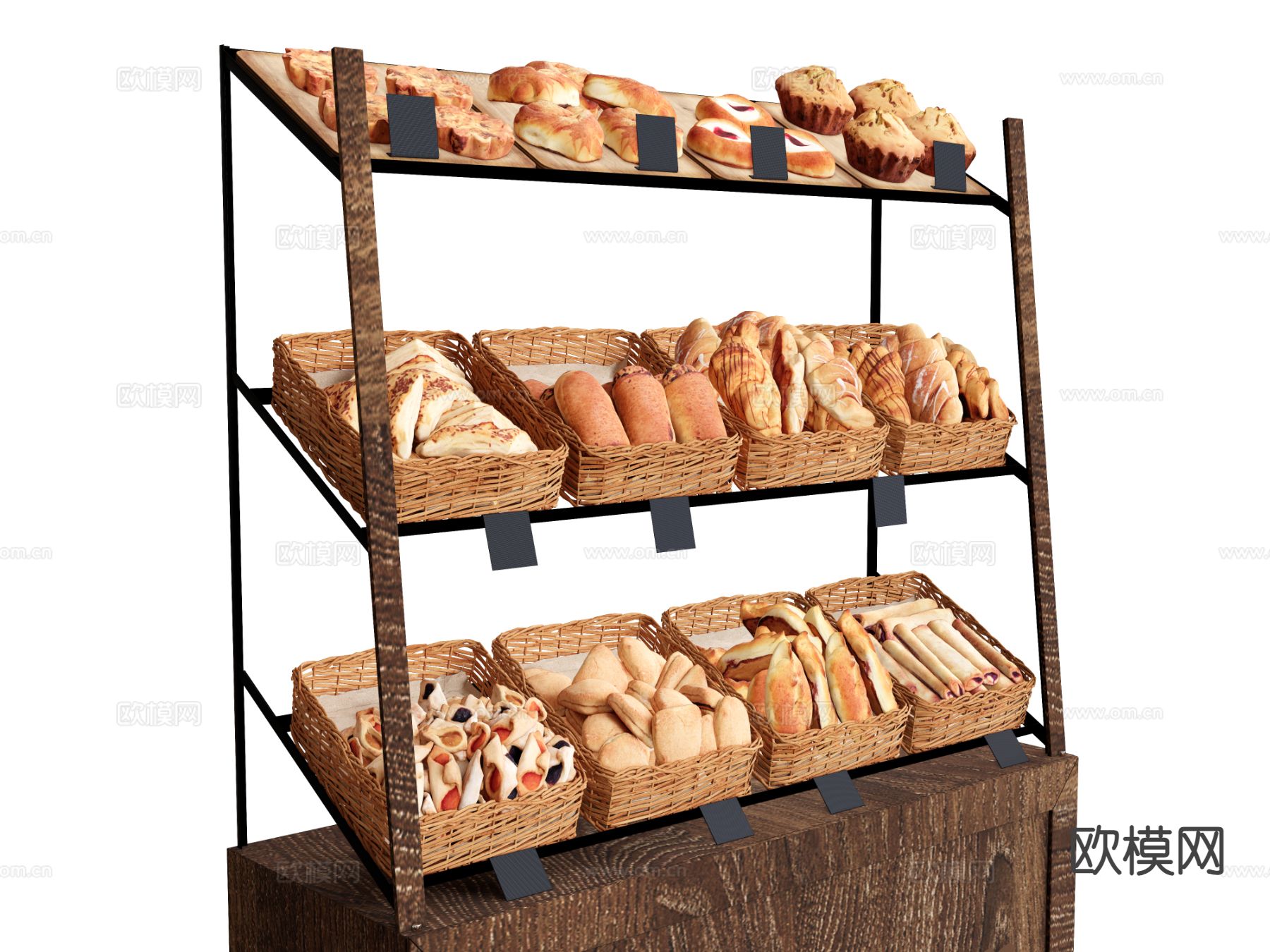 食物 美食 面包 法棍su模型下载（渲染图2）