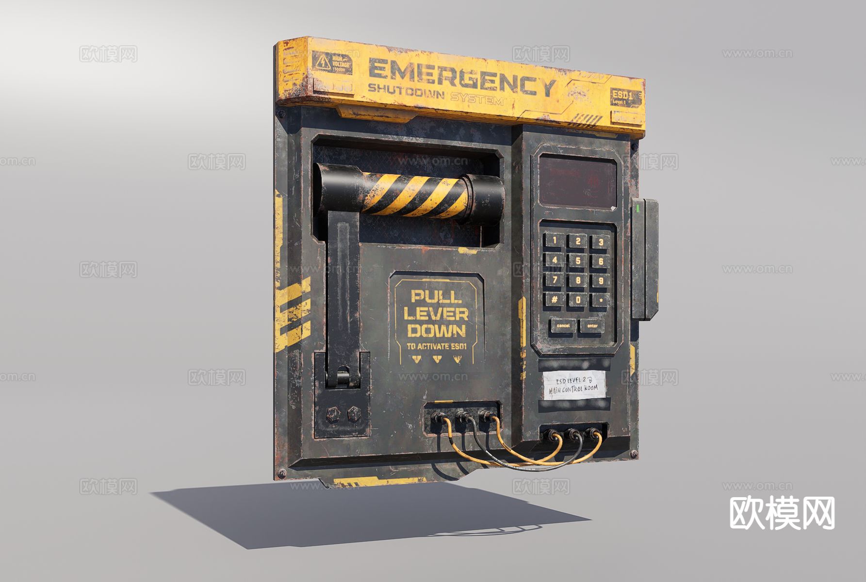 应急面板3d模型下载（渲染图3）