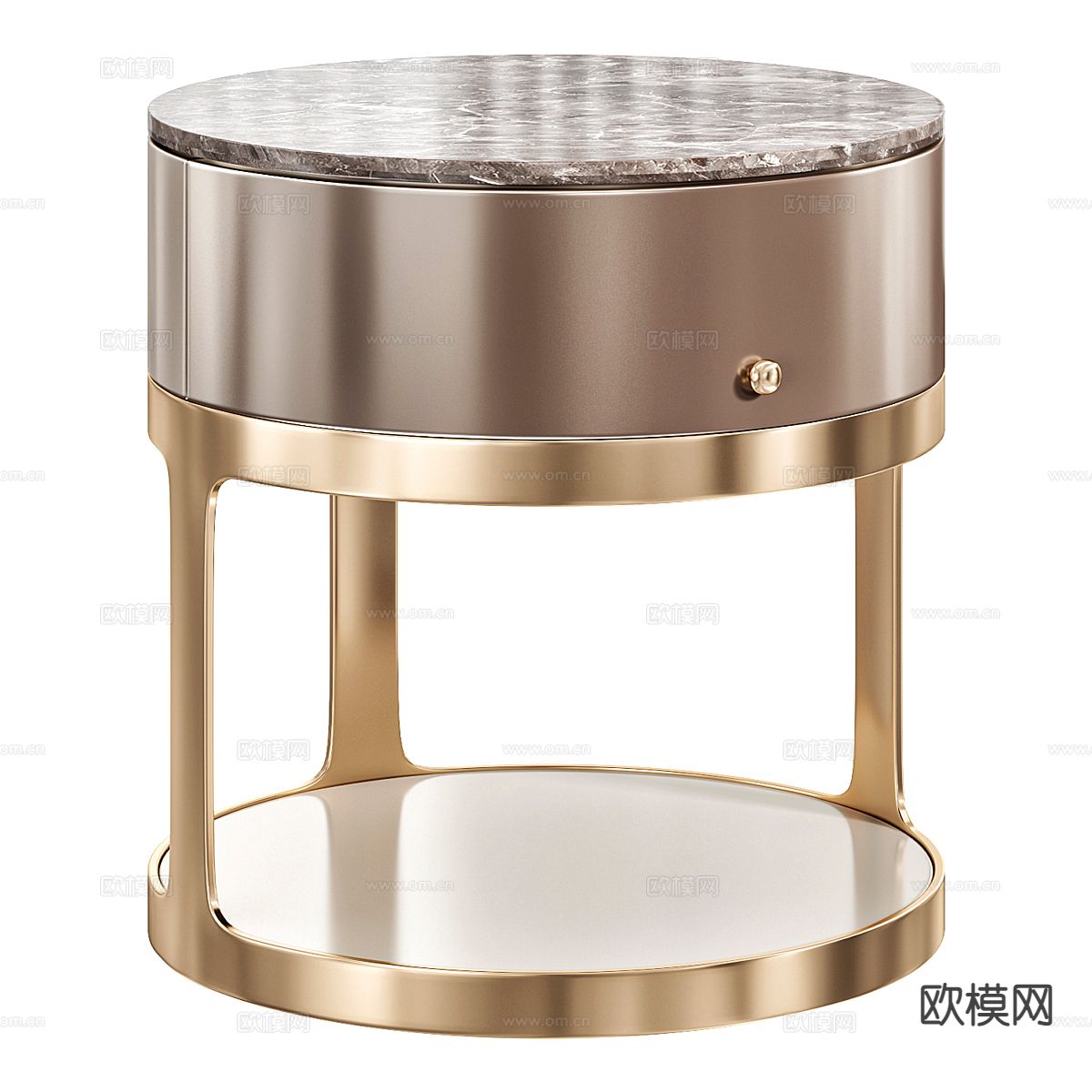 轻奢床头柜3d模型下载