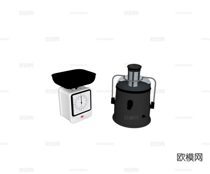 电子称 磅称su模型下载(渲染图1)