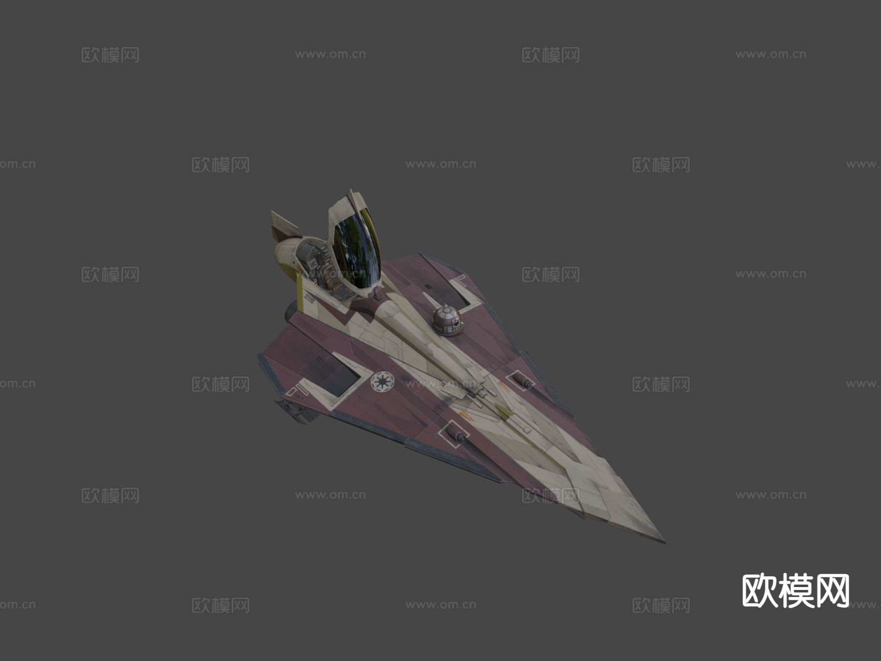 星际战斗机su模型下载（渲染图3）
