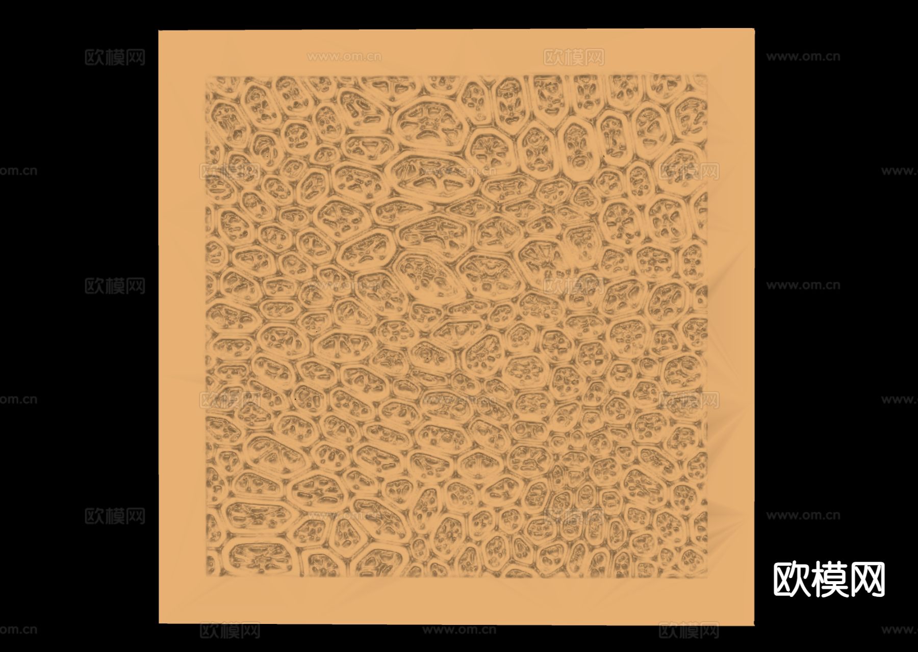 简欧浮雕 铜雕su模型下载（渲染图1）