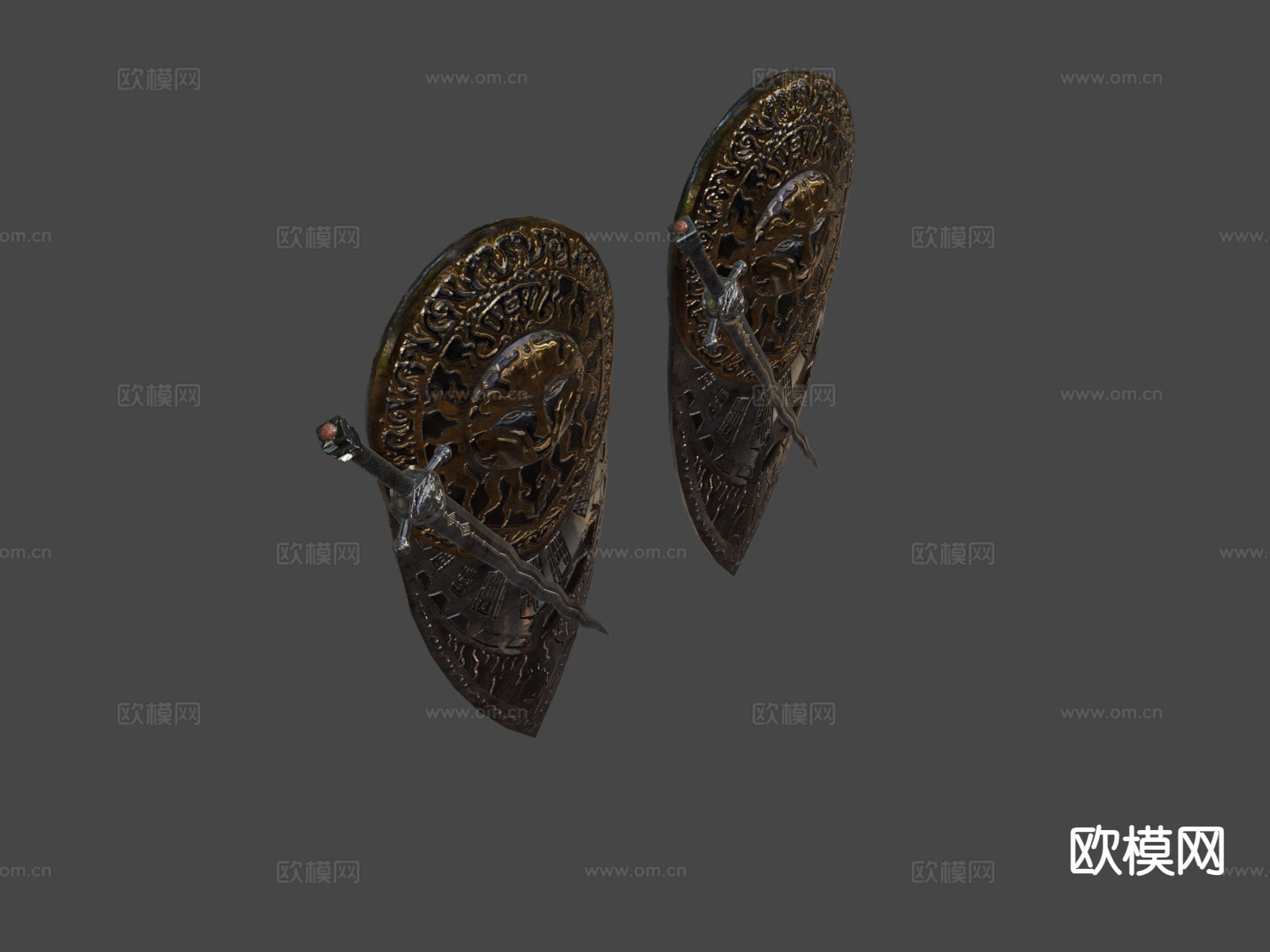 沃蒂格尔-剑盾套装su模型下载（渲染图5）