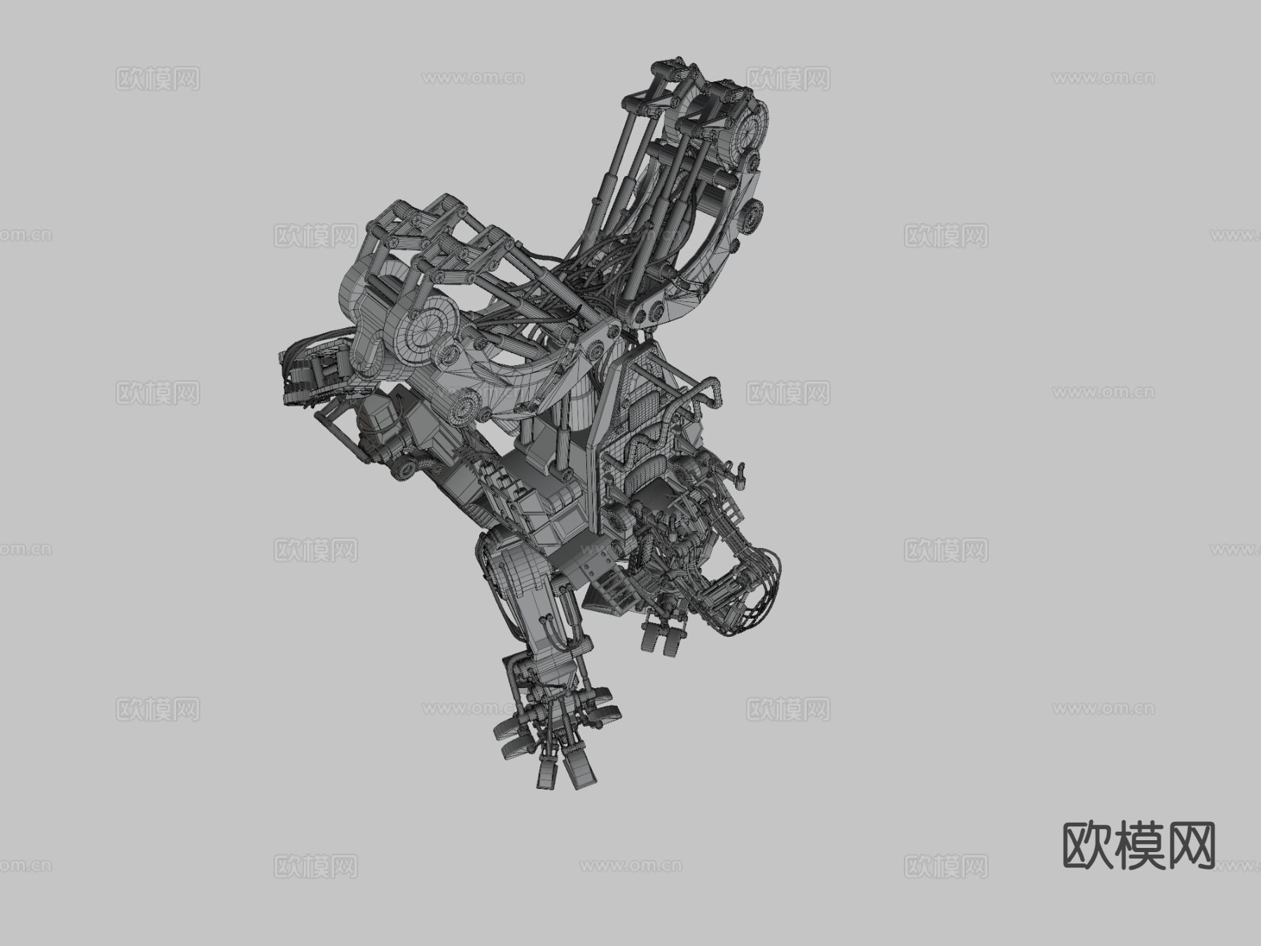 机器人 机甲su模型下载（渲染图2）