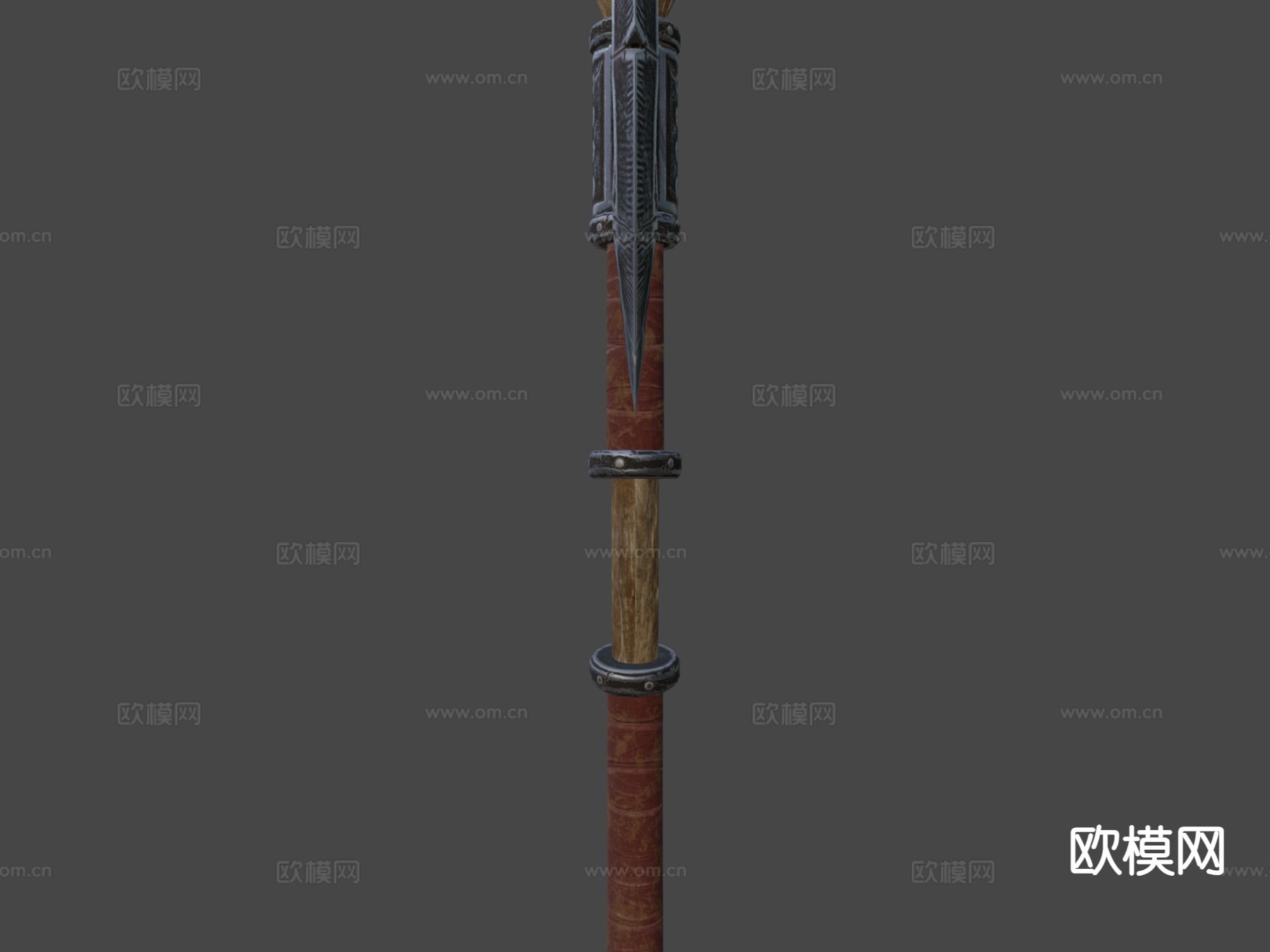 幻想斧su模型下载（渲染图4）