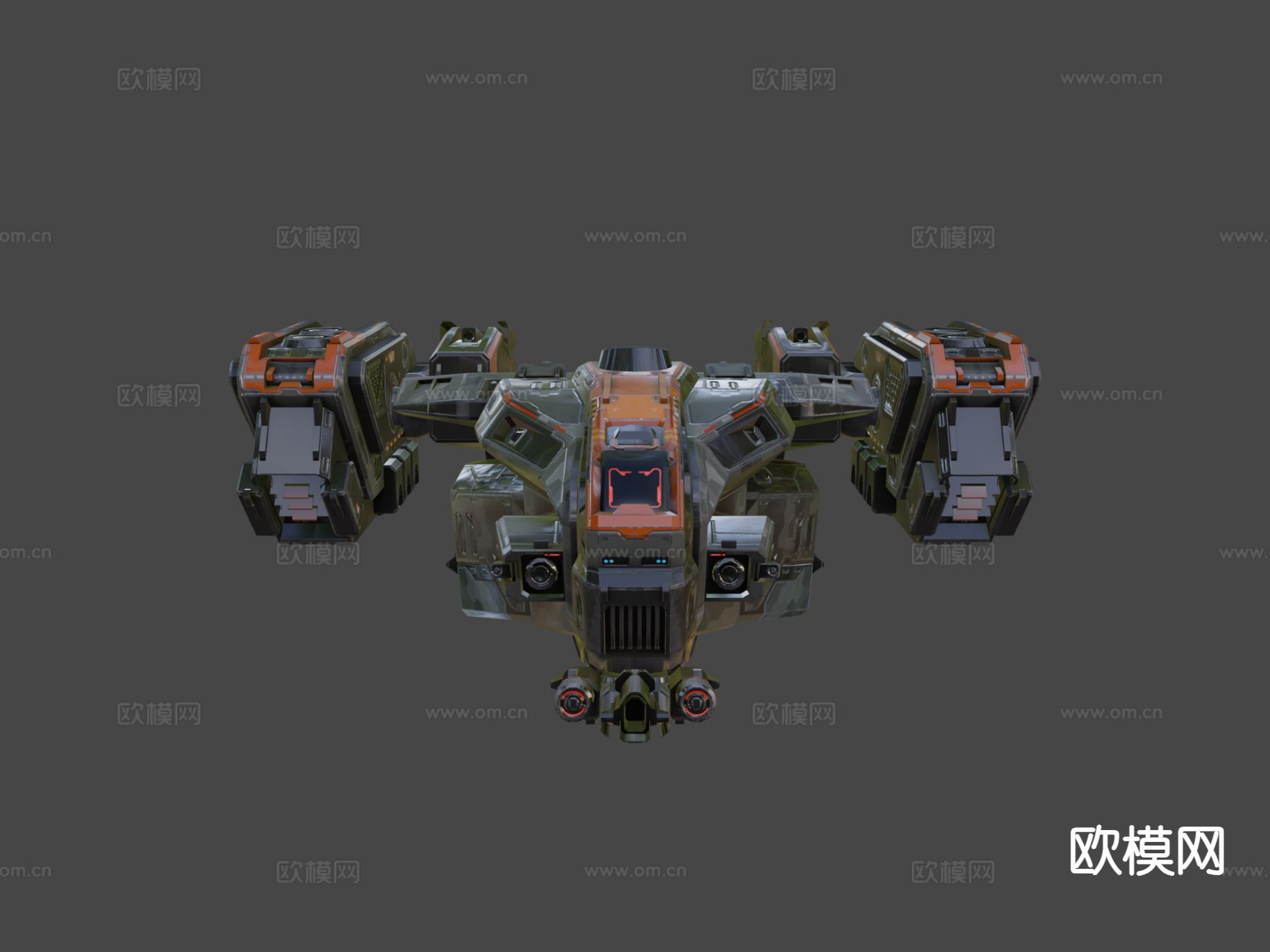 太空飞船 战斗机su模型下载（渲染图6）