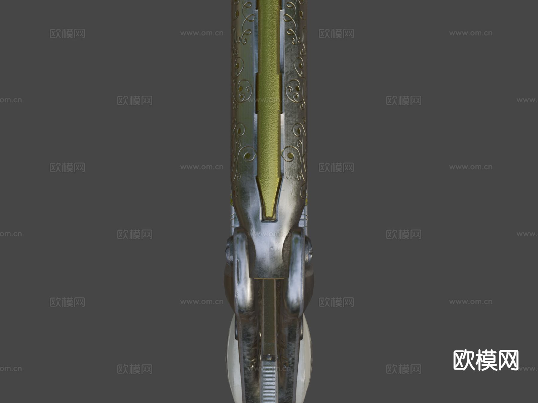 双管手枪su模型下载（渲染图5）