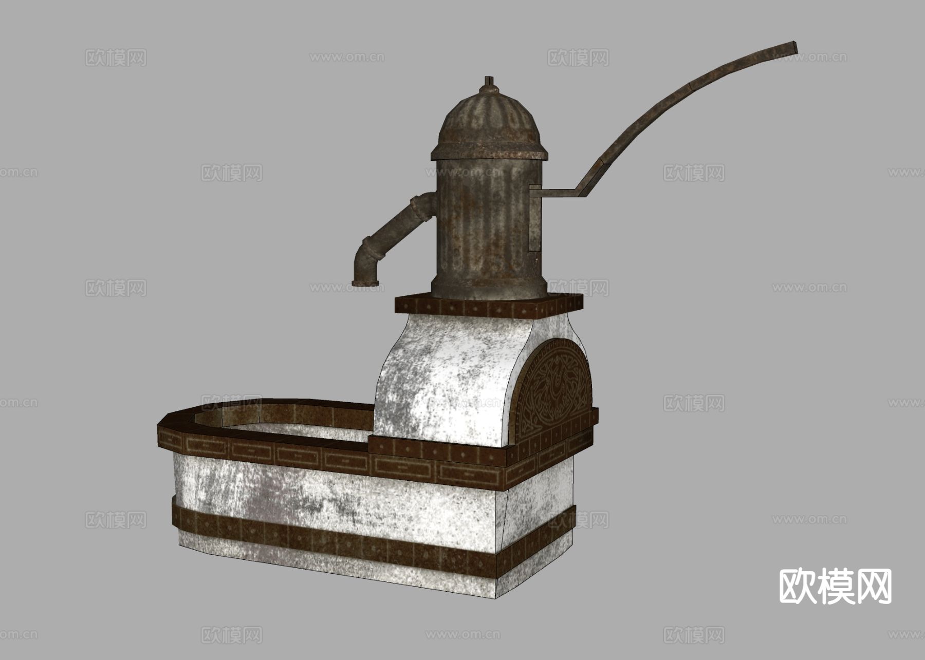取水器 手动取水器su模型下载（渲染图1）