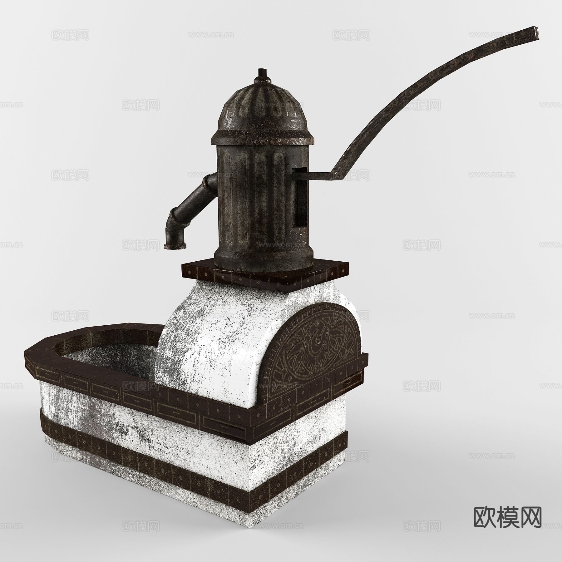 取水器 手动取水器su模型下载（渲染图3）