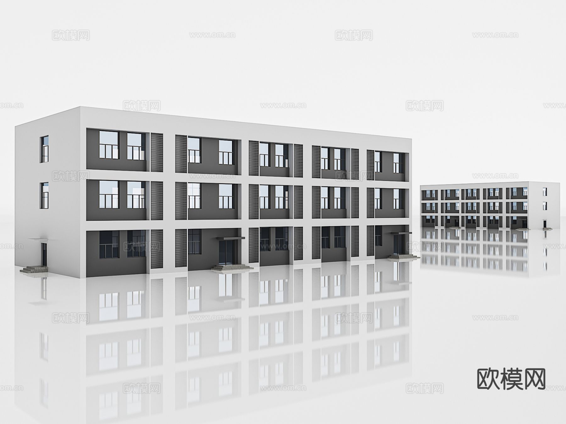 办公楼建筑 商业楼3d模型