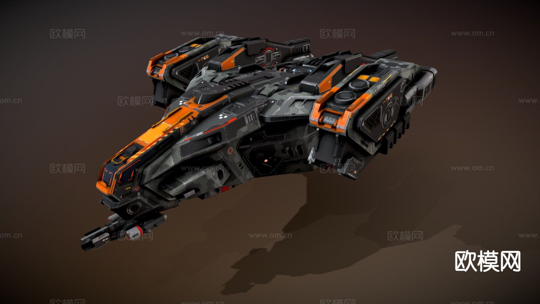 太空飞船 战斗机su模型下载（渲染图2）