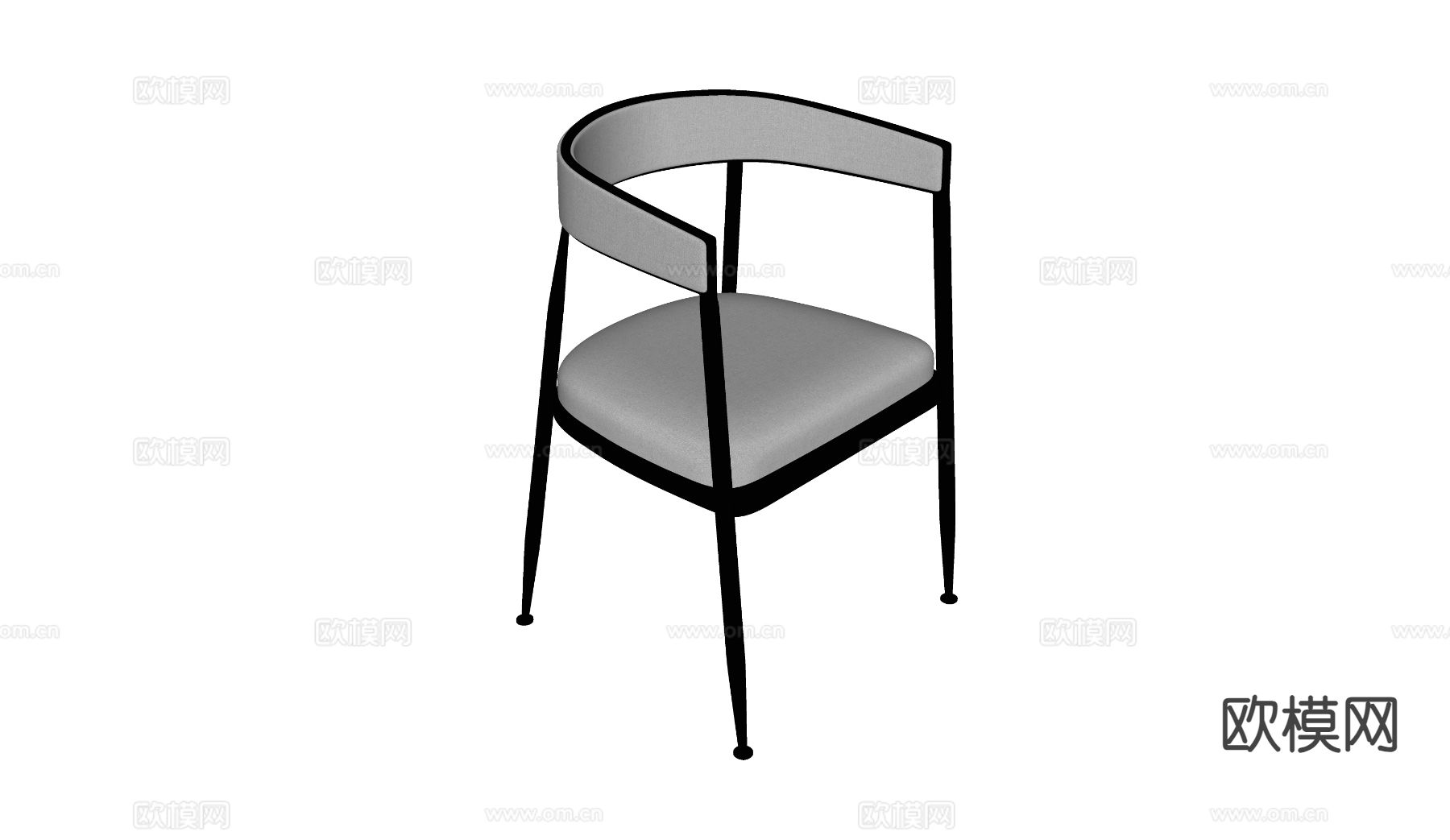 现代椅子 餐椅su模型下载（渲染图1）