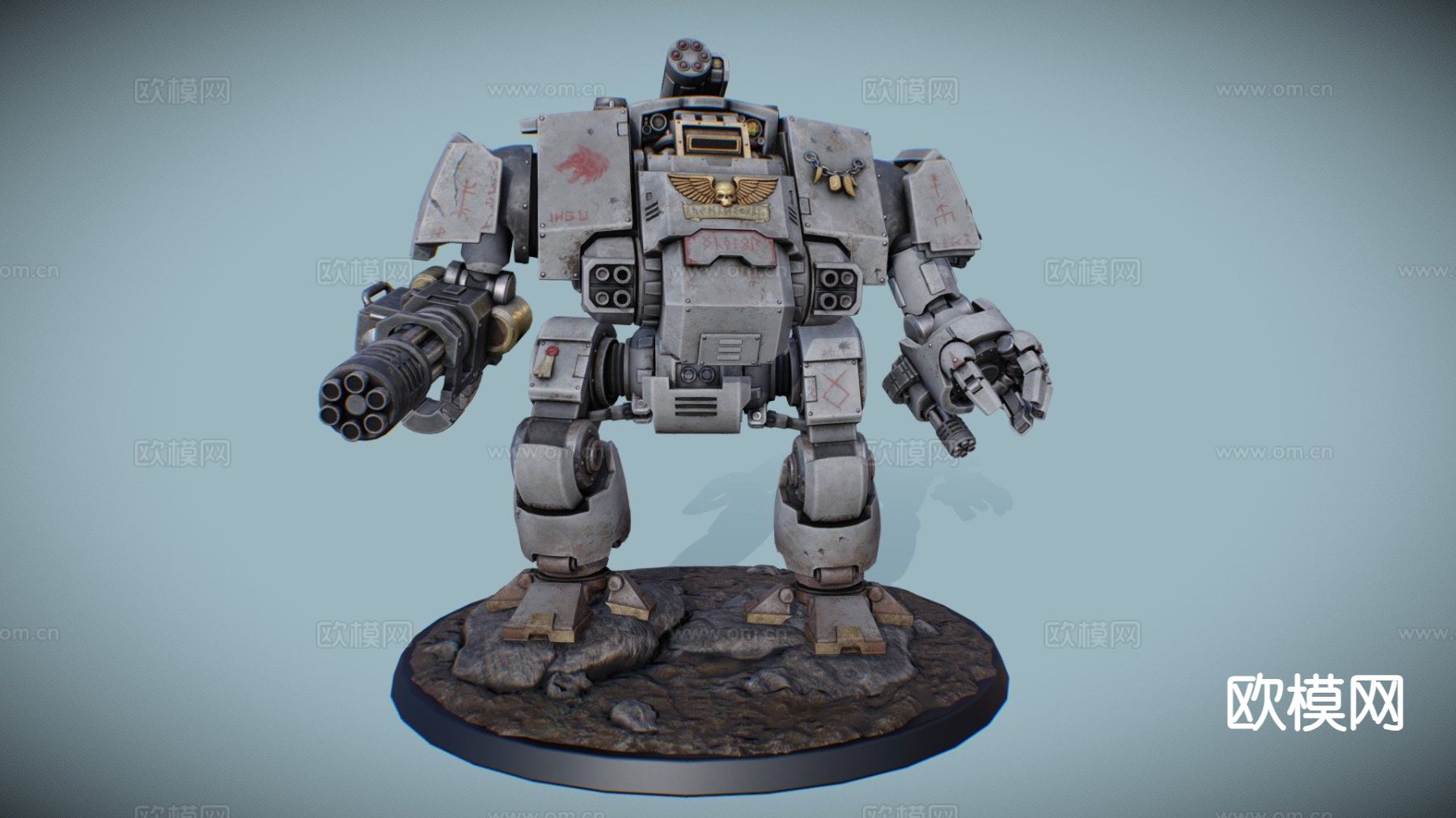 太空狼机器人su模型下载（渲染图2）