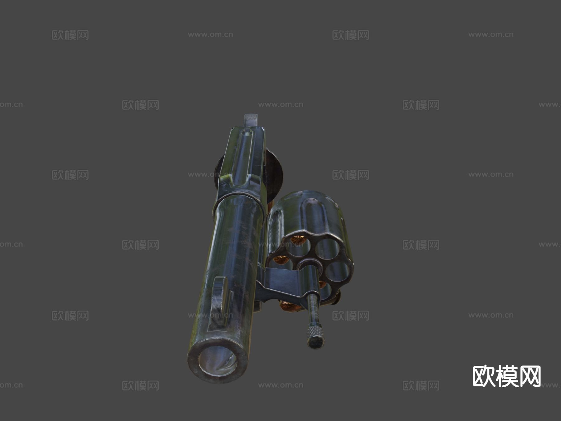 科尔特警用手枪su模型下载（渲染图1）