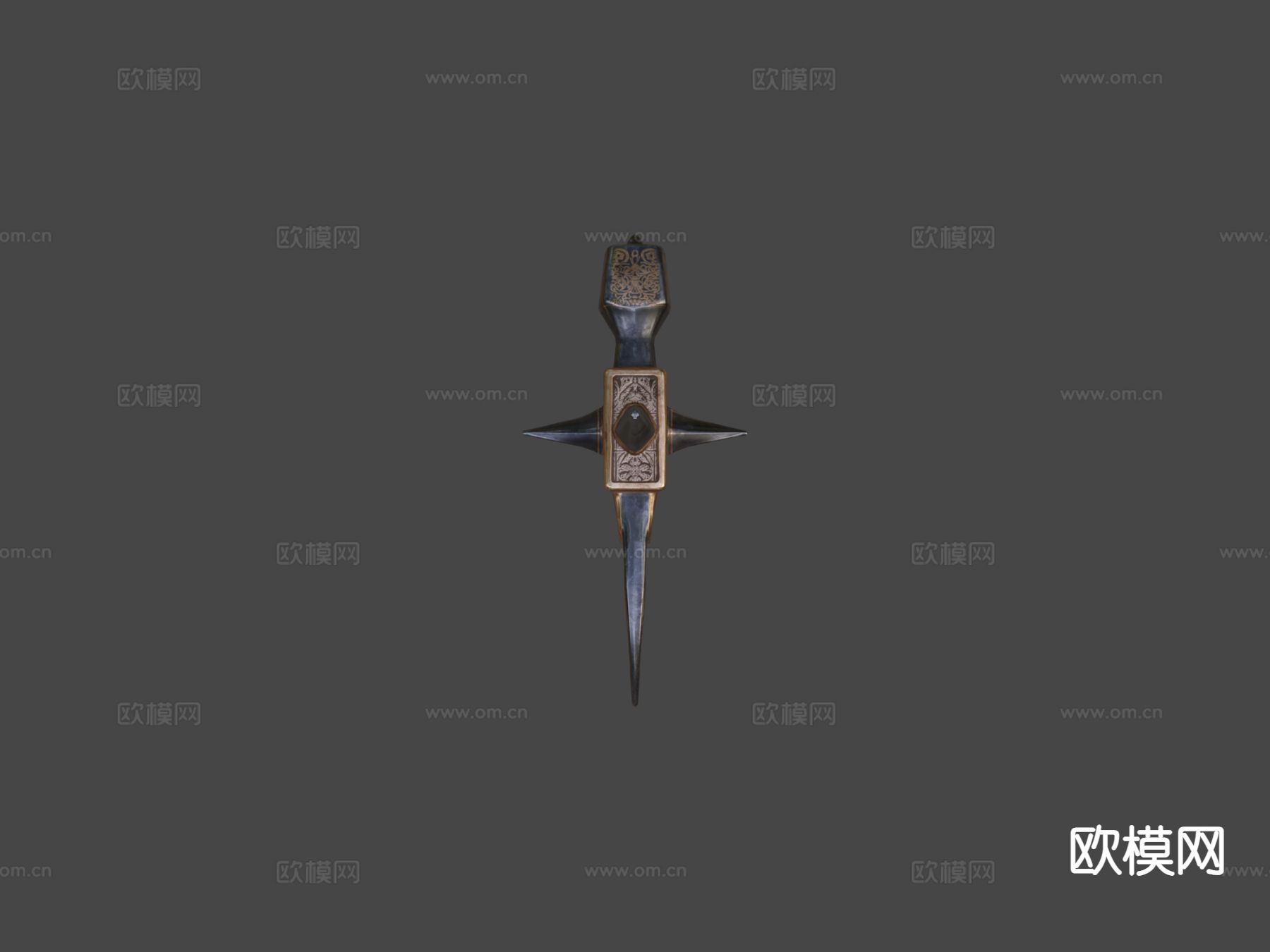 马术铁镐su模型下载（渲染图6）