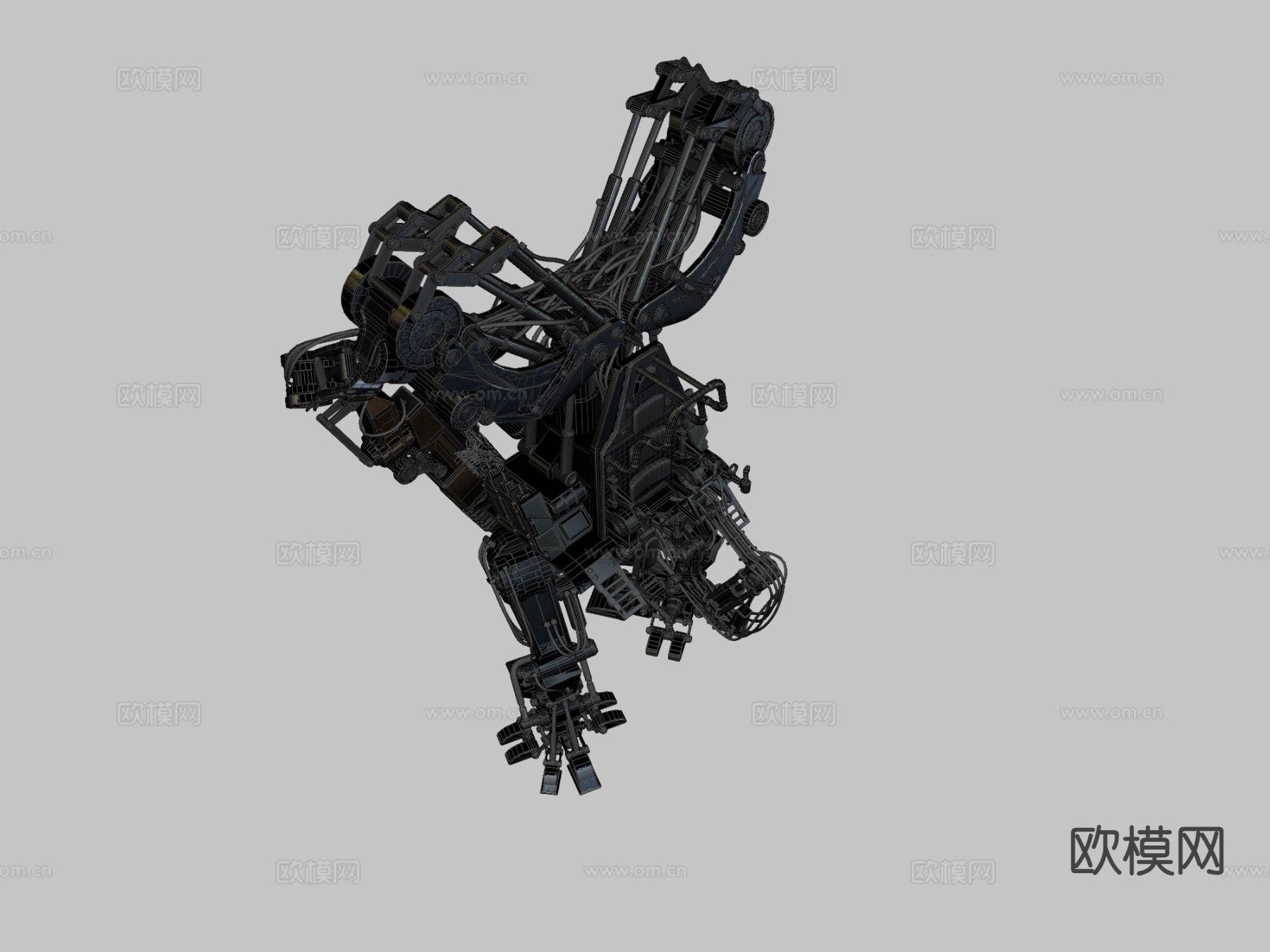 机器人 机甲su模型下载（渲染图1）